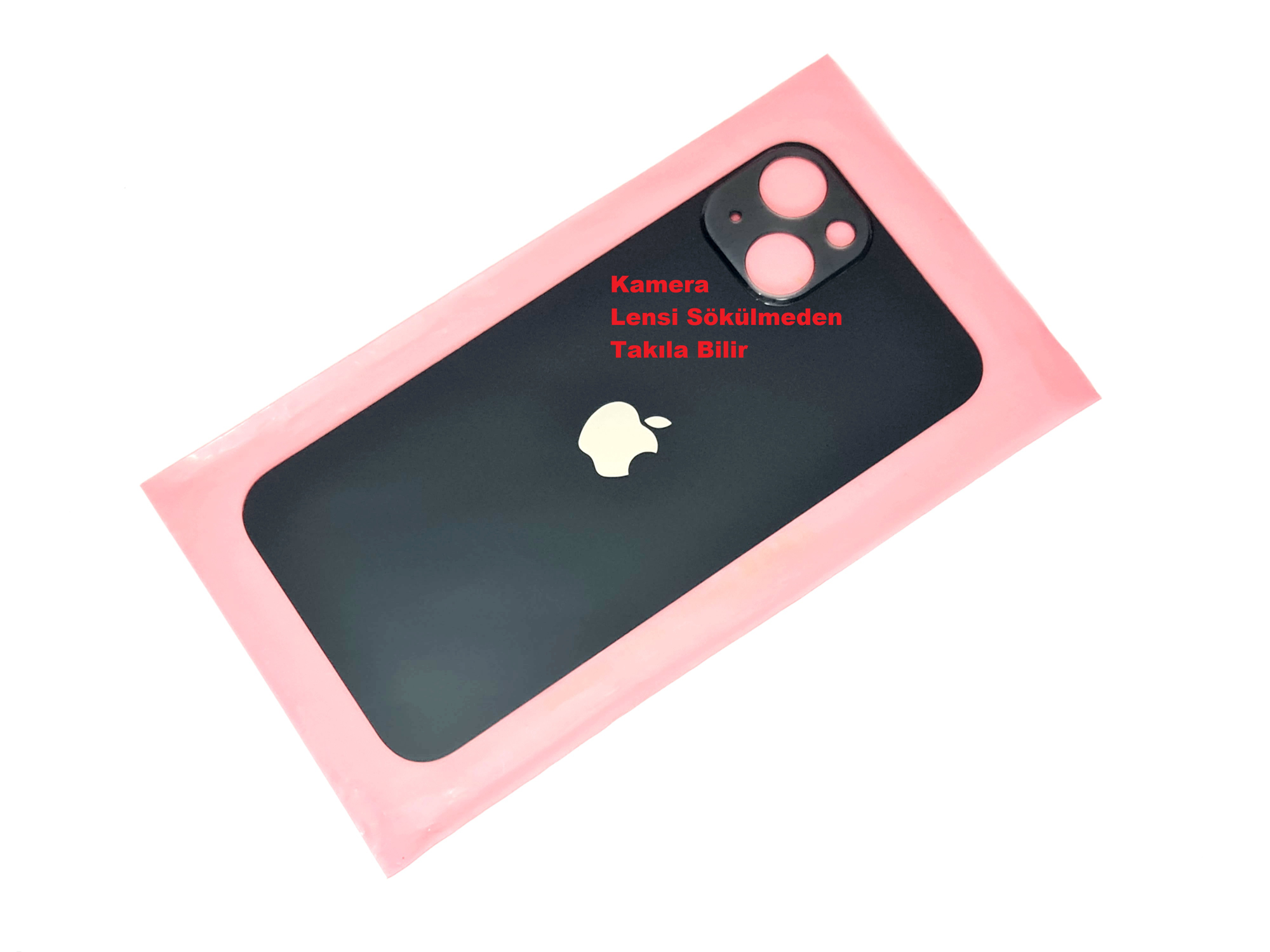 Tkgz İPhone 13 Arka Pil Batarya Kapağı (CAM) Siyah Tkgz İPhone 13 Arka Pil Batarya Kapağı (CAM) Siyah