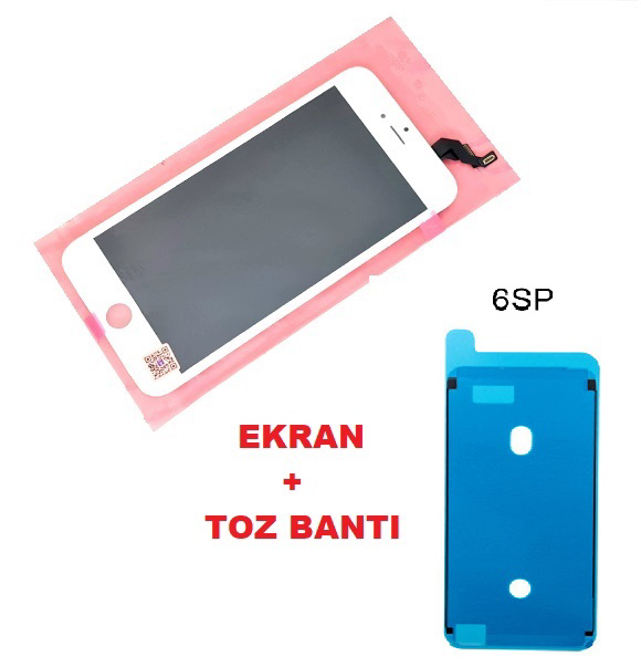 Tkgz İPhone 6S PLUS Lcd Ekran dokunmatik (LW Marka TOZ BANTI) BEY