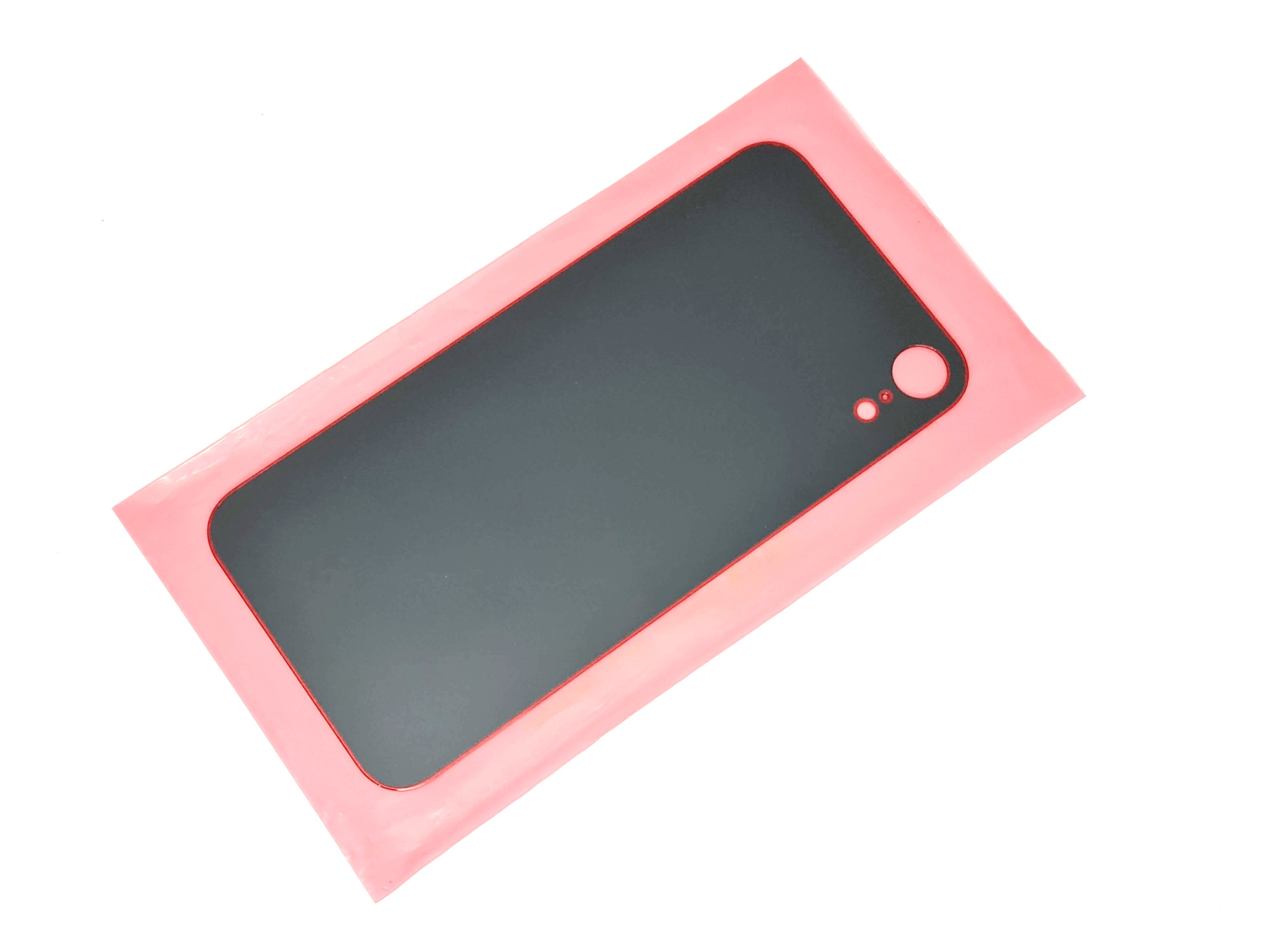 Tkgz İPhone XR Arka Pil Batarya Kapağı (CAM) Siyah