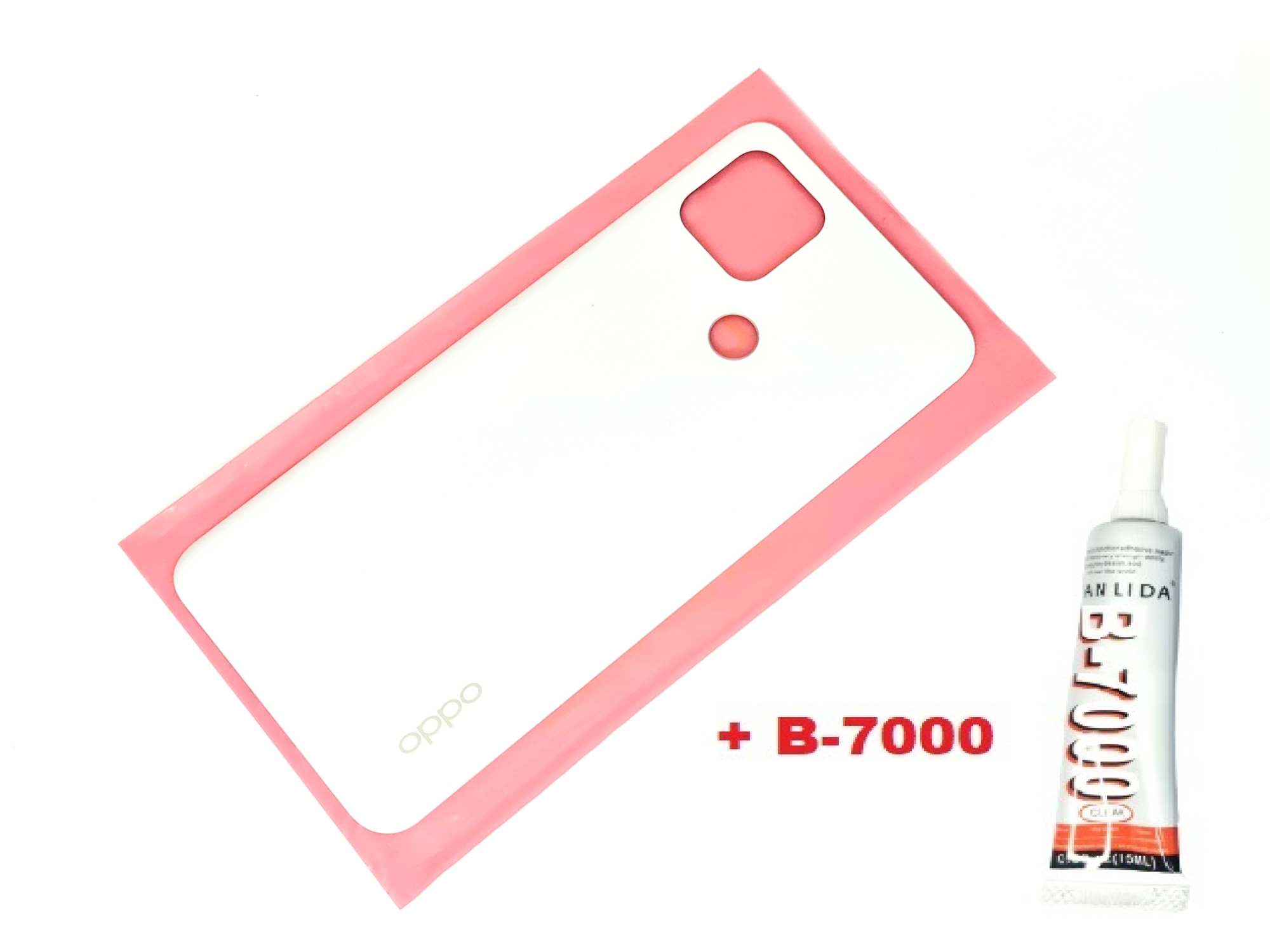 Tkgz Oppo A15 A15S Arka Kapak Batarya Pil Kapağı (B-7000) BEYAZ