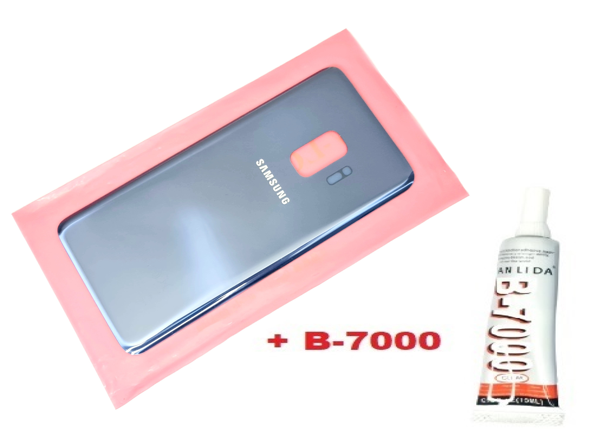 Tkgz Samsung Galaxy S9 Arka Pil Batarya Kapağı (CAM+B-7000) MAVİ