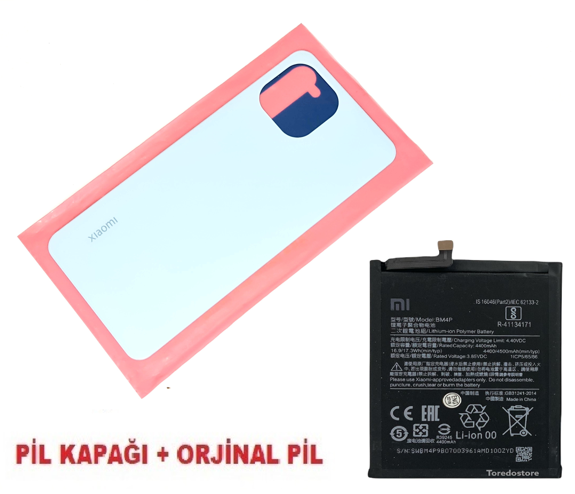 Tkgz Xiaomi Mİ 11 LİTE Arka Pil Batarya Kapağı + PİL (CAM) MAVİ Tkgz Xiaomi Mİ 11 LİTE Arka Pil Batarya Kapağı + PİL (CAM) MAVİ