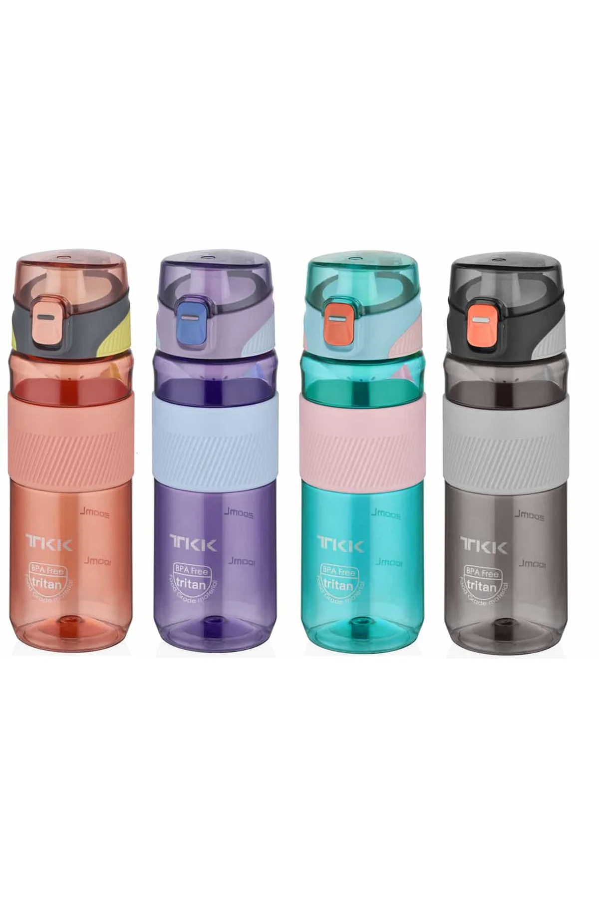 TKK Okul Su Matarası - Renkli - 700ml - Tritan Suluk Soft Touch