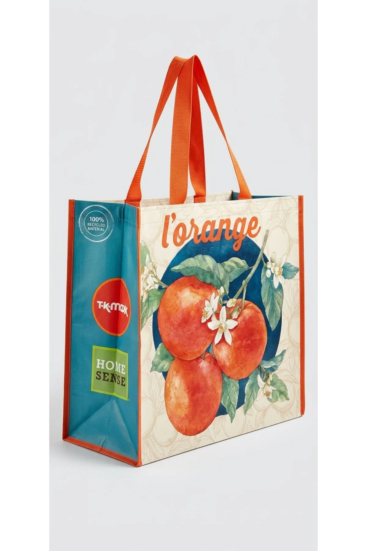 Tkmaxx Portakal Desenli Alışveriş Çantası