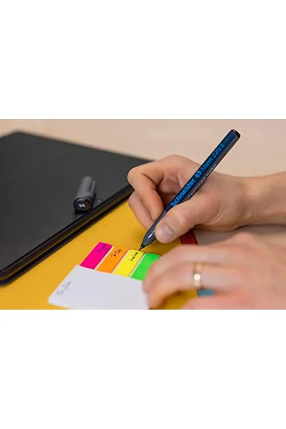 TknszrShop 220 S Universal-keçe kalem (kalıcı) 4'lü kılıf siyah/k