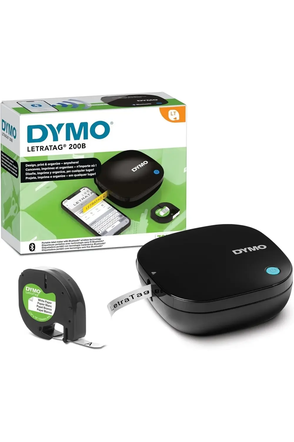 TknszrShop LetraTag LT-200B Bluetooth Siyah Etiketleme Makinası E