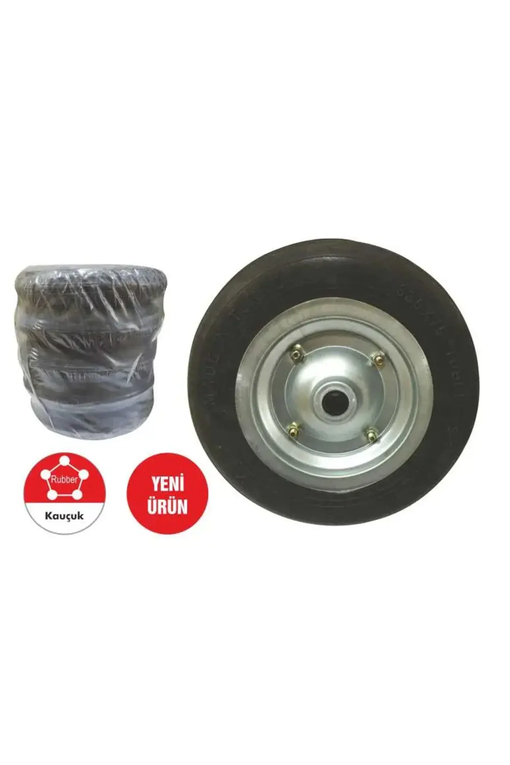 Tkr 001 El Arabası Tekeri Dolgu Teker Burçlu