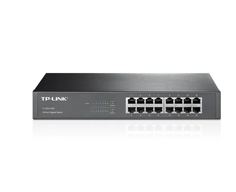 TL-SG1016D 16 Port Gigabit, Desktop/Rackmount Metal Kasa Switch