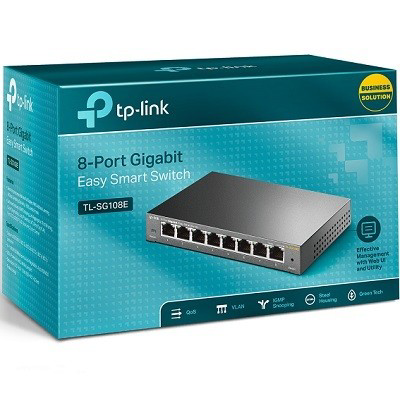 Tp-Link Tl-Sg108e 8 Port Gigabit Smart Switch
