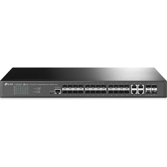 TL-SG3428XF JetStream 24-Port SFP L2+ Managed Switch with 4 10GE SFP+ Slots TL-SG3428XF JetStream 24-Port SFP L2+ Managed Switch with 4 10GE SFP+ Slots