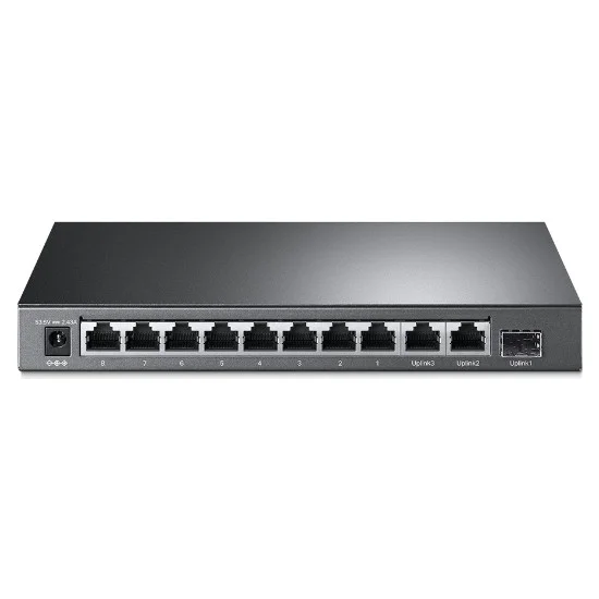 TL-SL1311MP 8 PORT POE+ 10/100 + 2 RJ45 GIGABIT UPLINK + 1 GIGABIT SFP 124W POE SWITCH