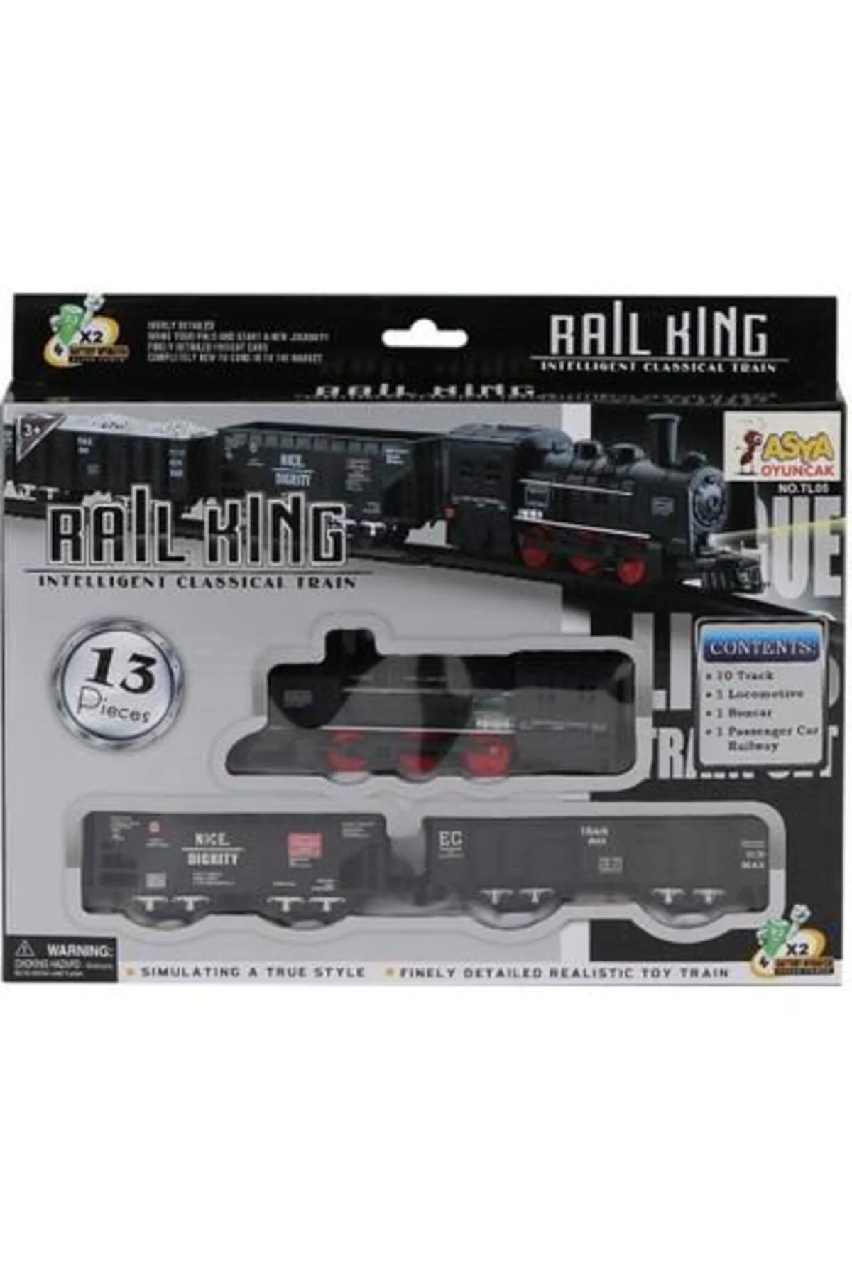TL05 13 PARÇA IŞIKLI KLASİK TREN- ŞİM