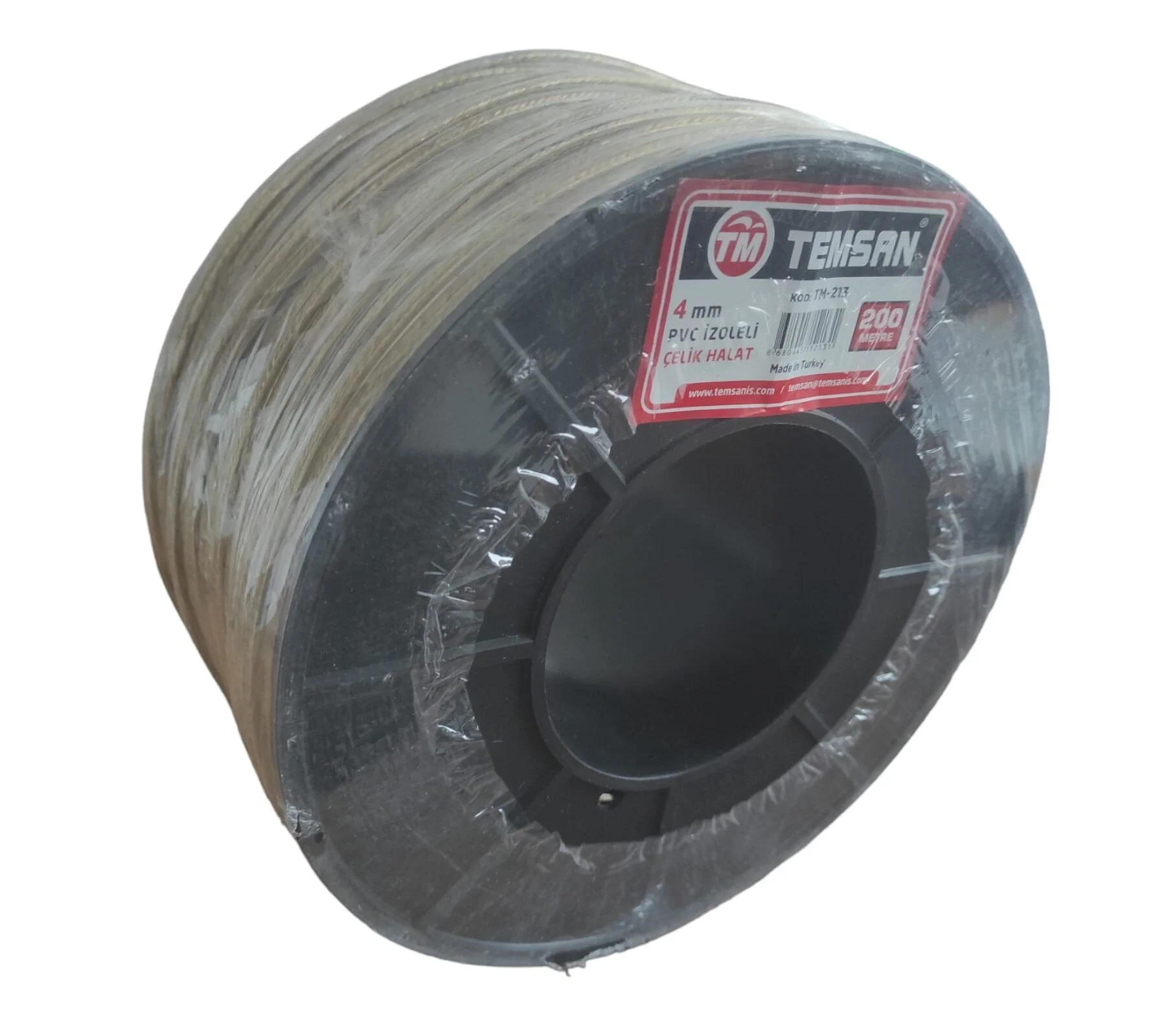 TM-211   Temsan Pvc Kaplı Halat 2mm*200m