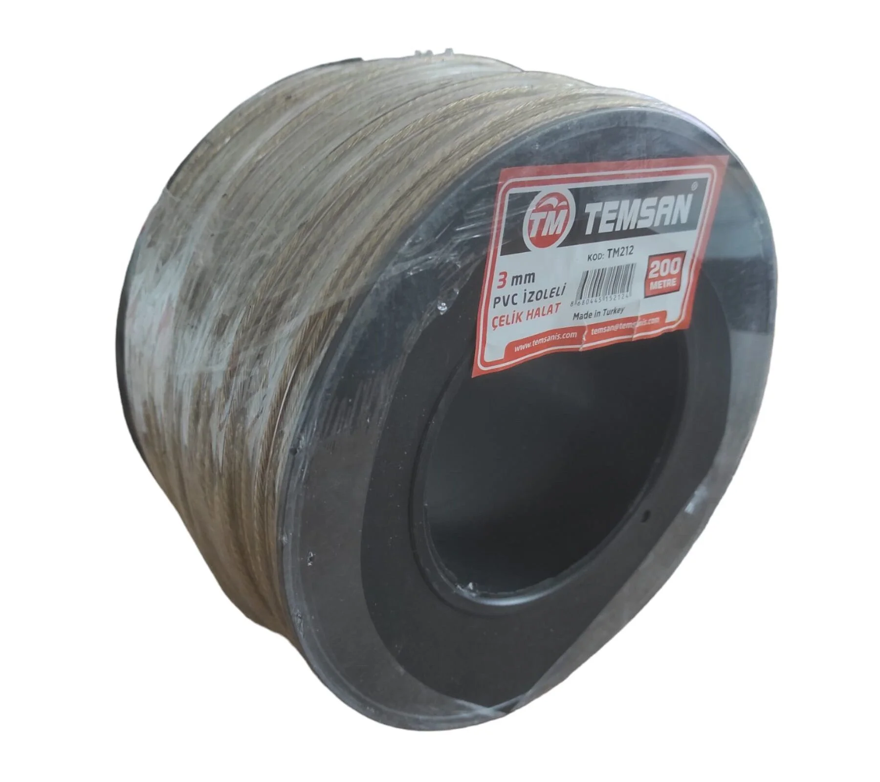 TM-212   Temsan Pvc Kaplı Halat 3mm*200m