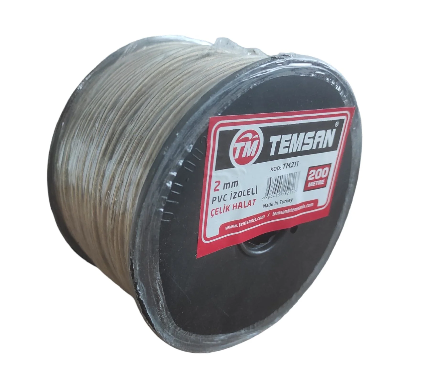 TM-213   Temsan Pvc Kaplı Halat 4mm*200m