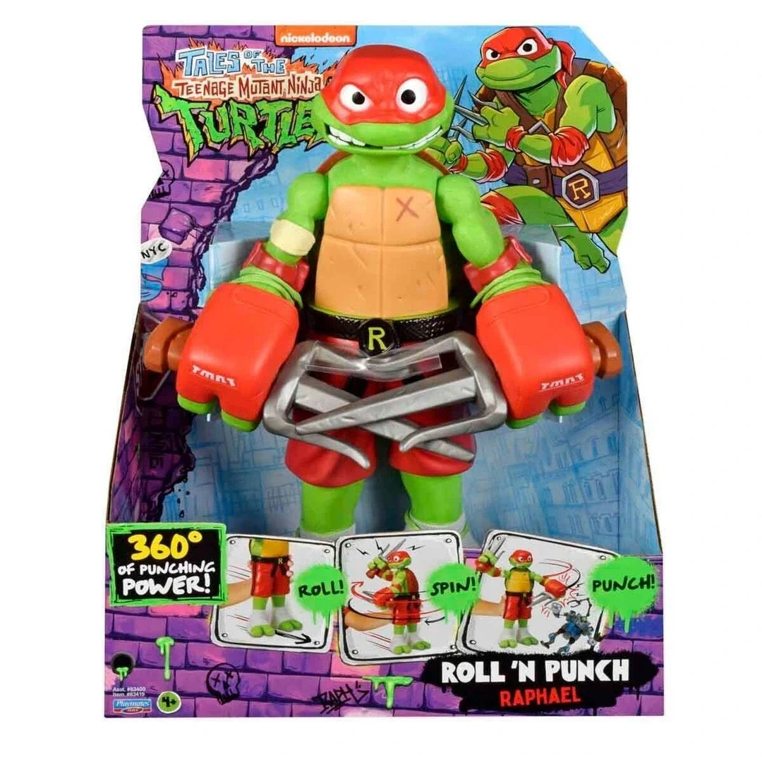 TMNT Roll N Punch Raphael Figür 30 cm