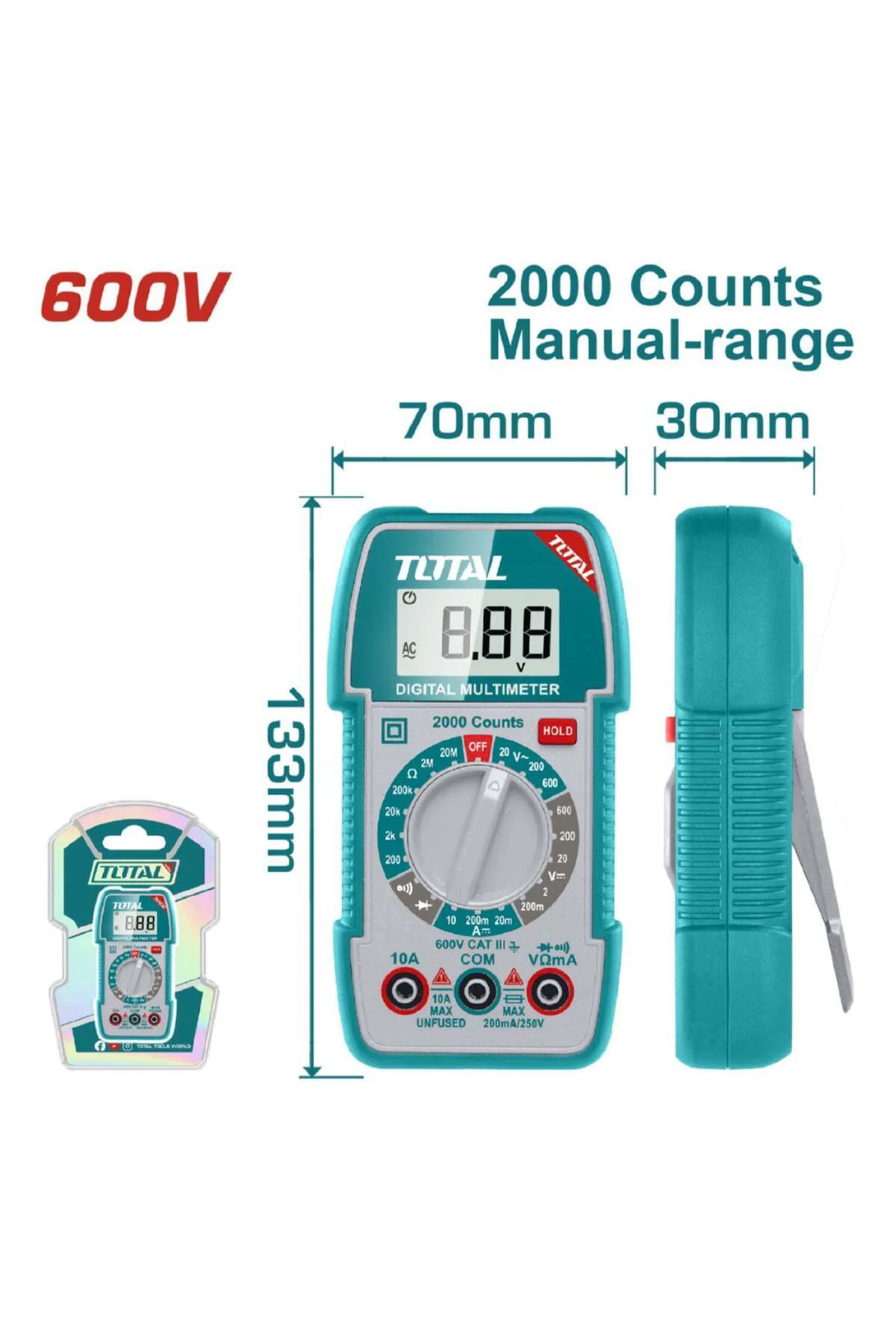 TMT5360011 DİJİTAL MULTİMETRE 600V NMS HIRDAVAT Fiyatı, Yorumları ve Özellikleri
