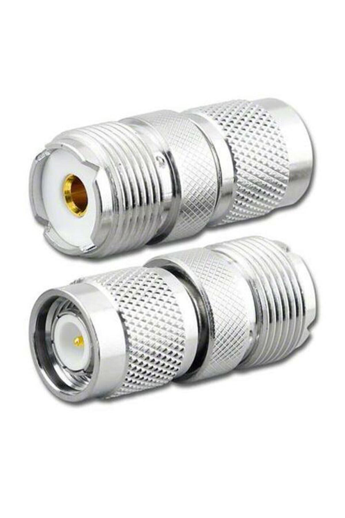 TNC Erkek SO-239 UHF Dişi Konnektör Metal Telsiz Anten Ara Konnek