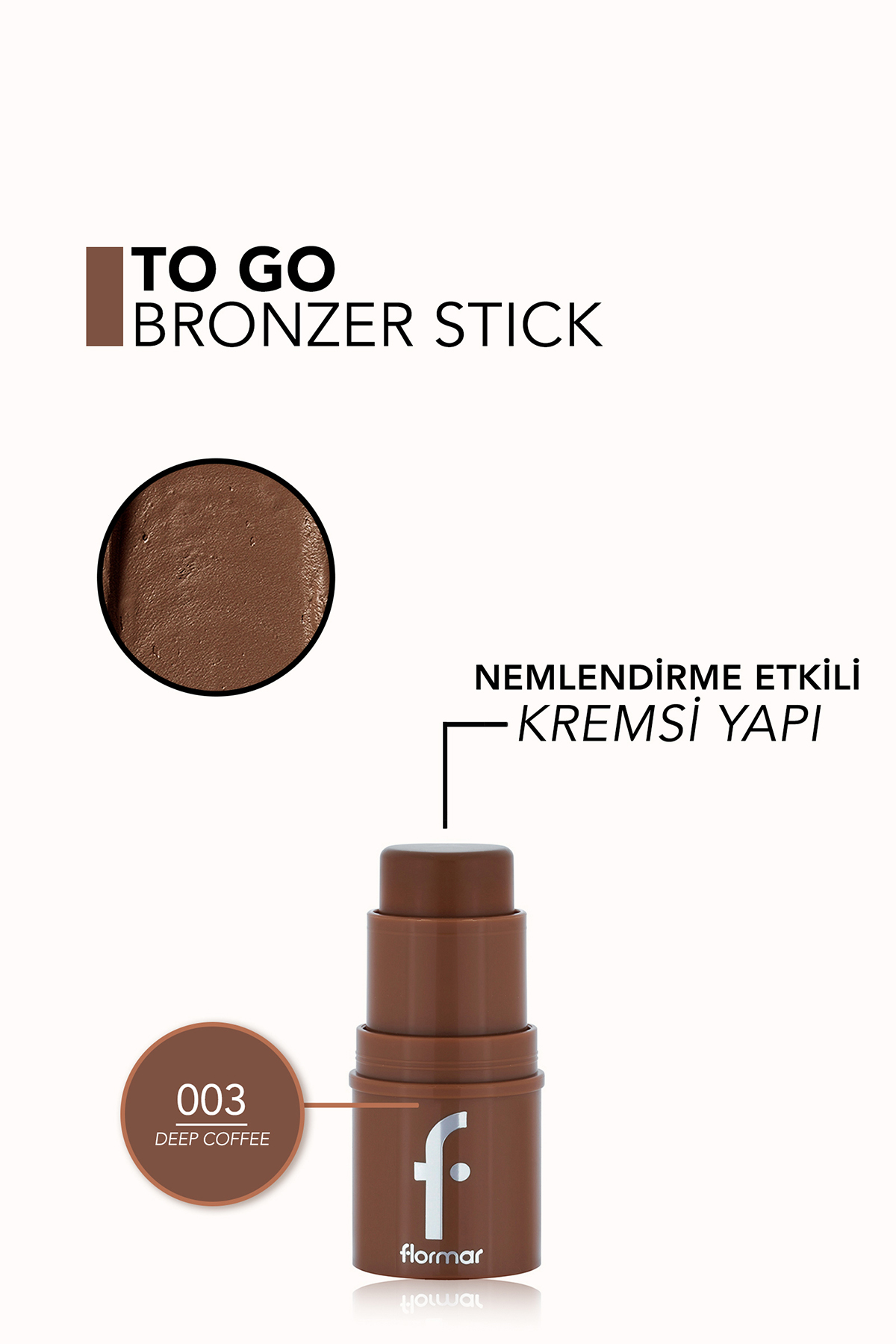 To Go Doğal Bitişli & Nemlendirme Etkili Kremsi Stick Bronzer - 0