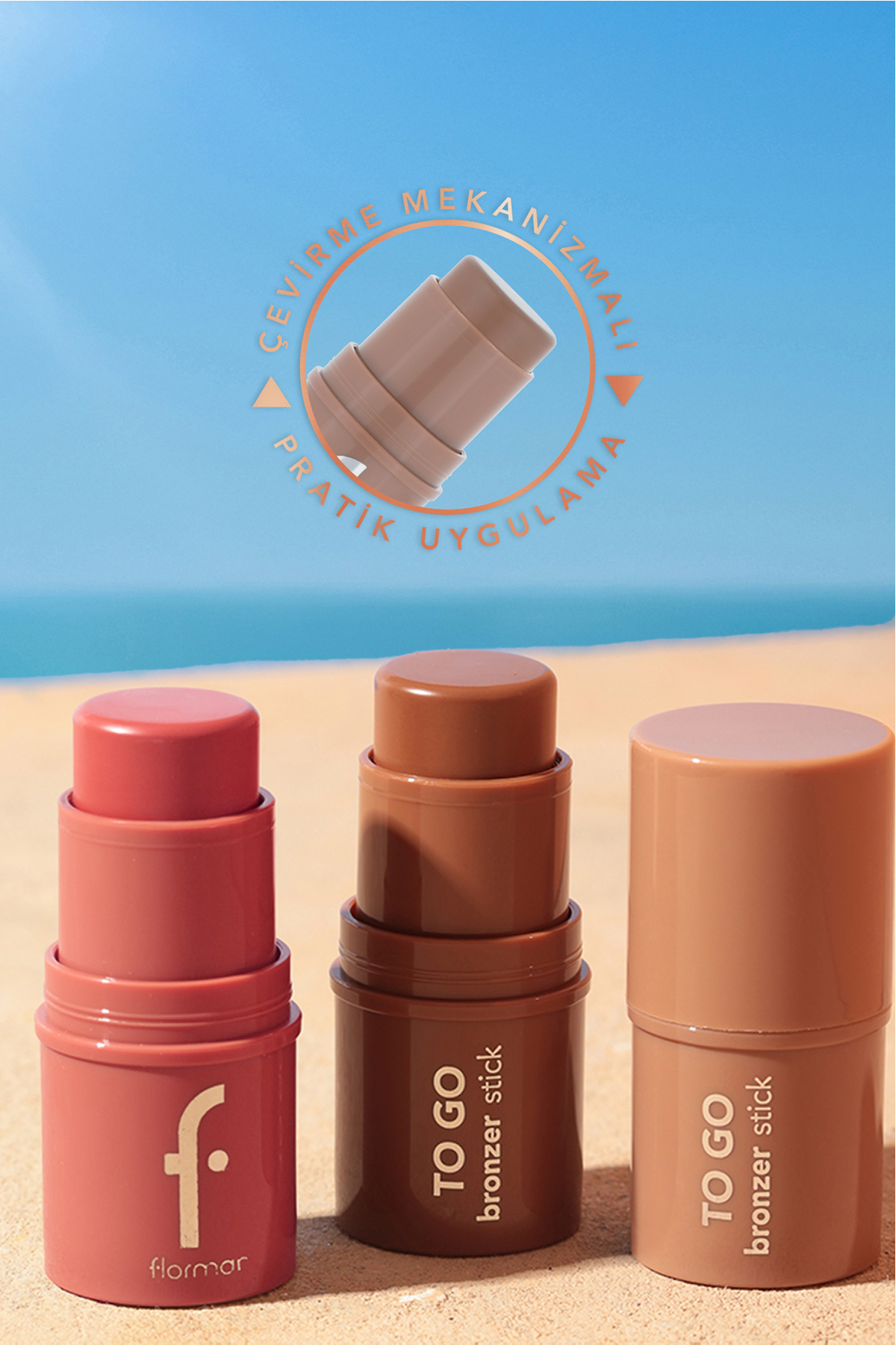 To Go Doğal Bitişli & Nemlendirme Etkili Kremsi Stick Bronzer - 0