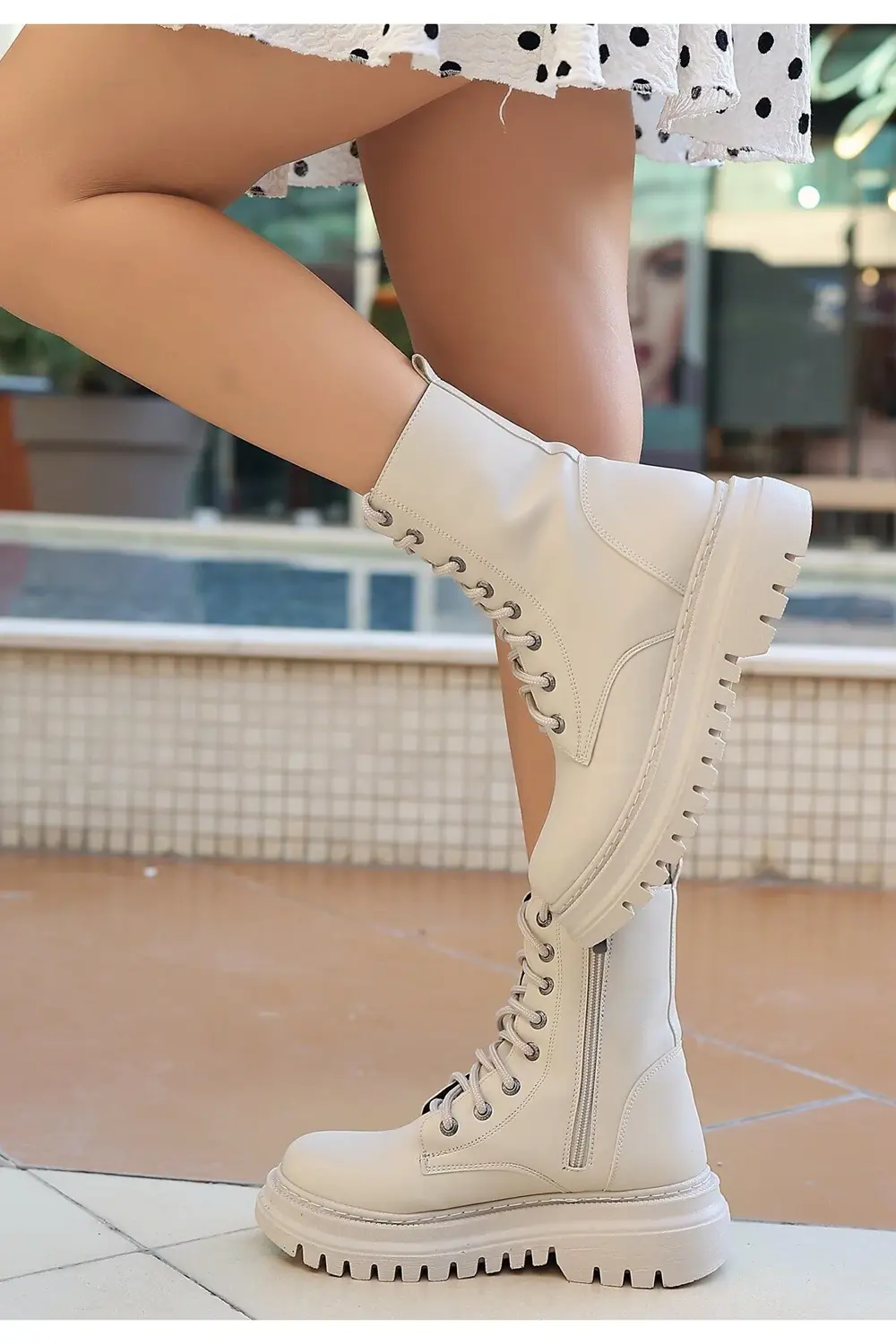 Toan Siyah Cilt Bağcıklı Bot