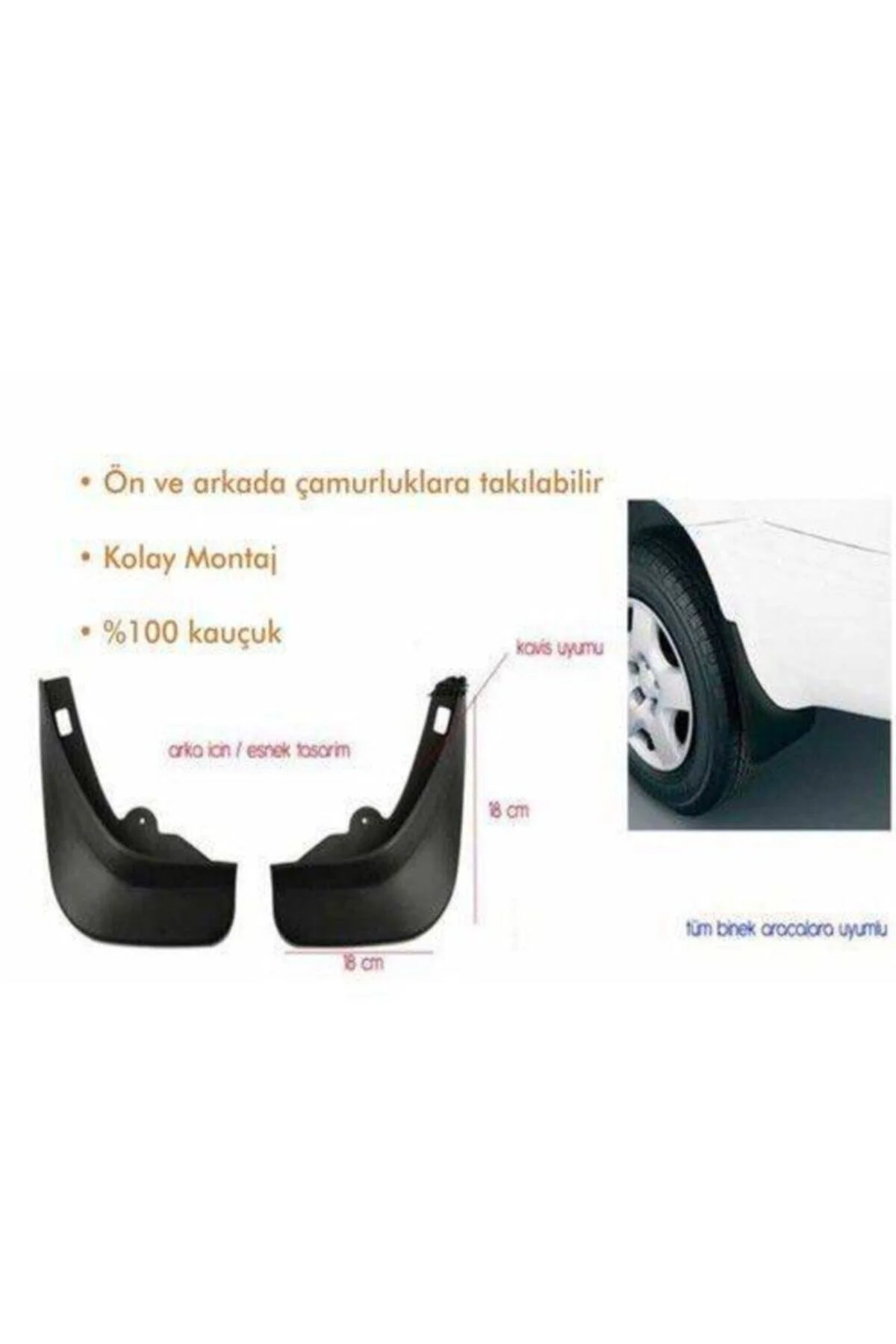 Tofaş Fıat Albea Uyumlu Paçalık Tozluk Çamurluk 2 Li Logosuz Esne