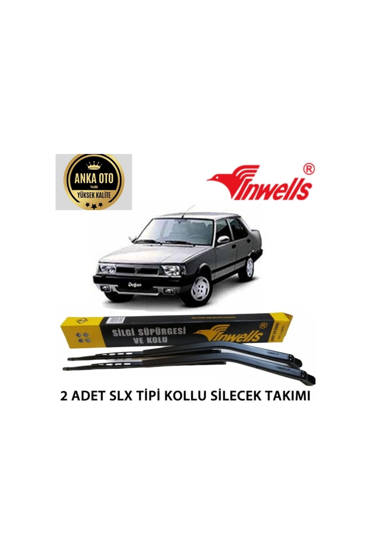 İnwells Tofaş Slx 2 Adet Silecek Silgi Süpürgesi Ve Kolu
