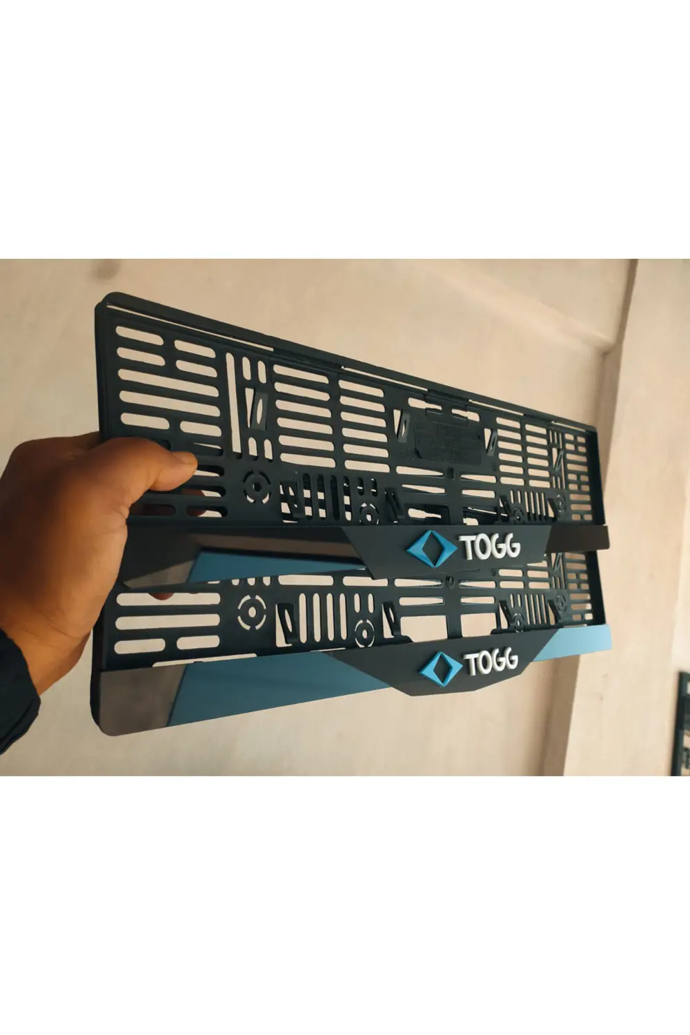 Togg Kabartma Yazılı Takmatik MAT Pleksi Plakalık 2 Adet 3D Piano