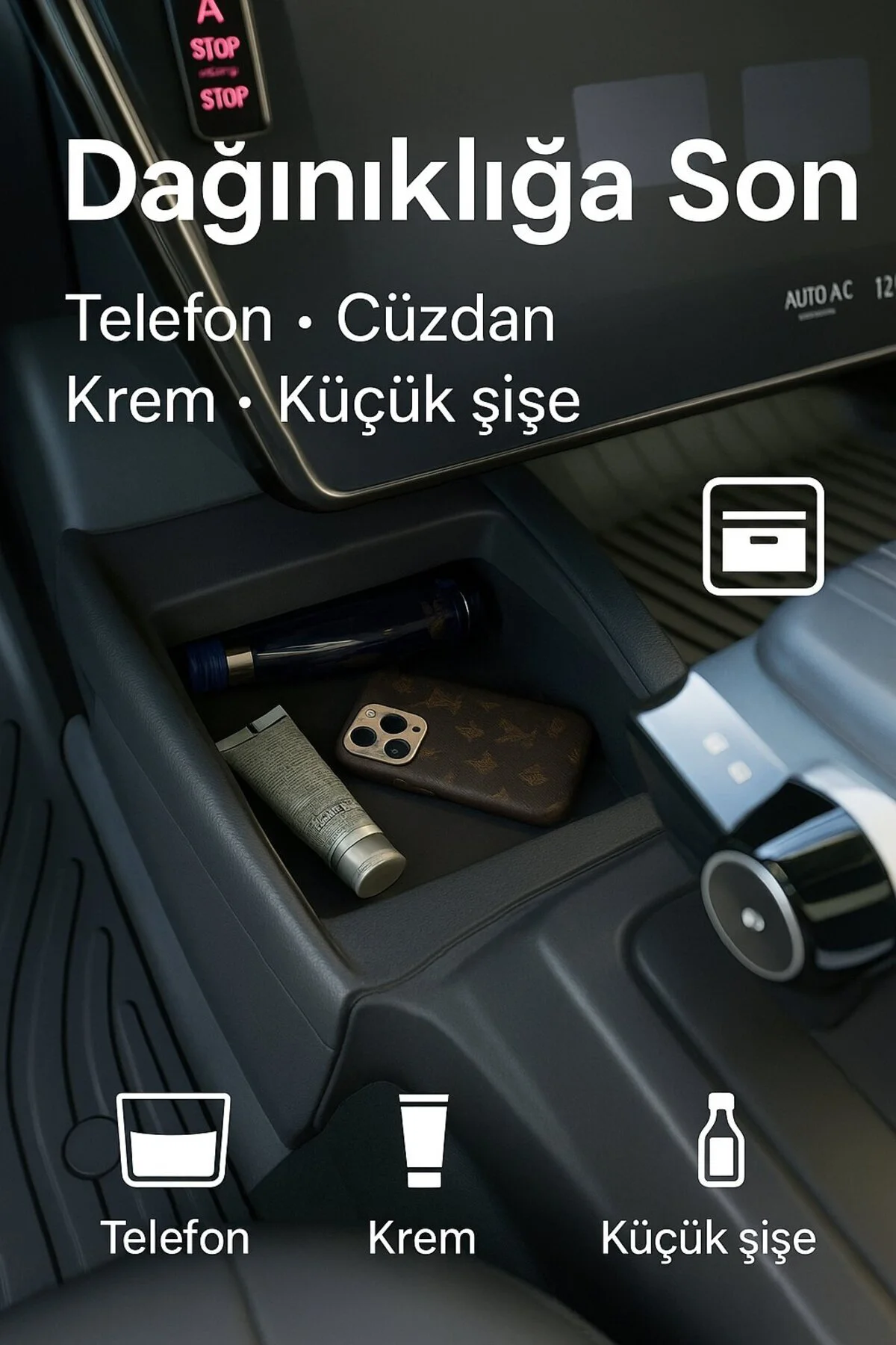 Togg T10X Ön Konsol Ara Saklama Kutusu: Kusursuz Düzen ve Ekstra 