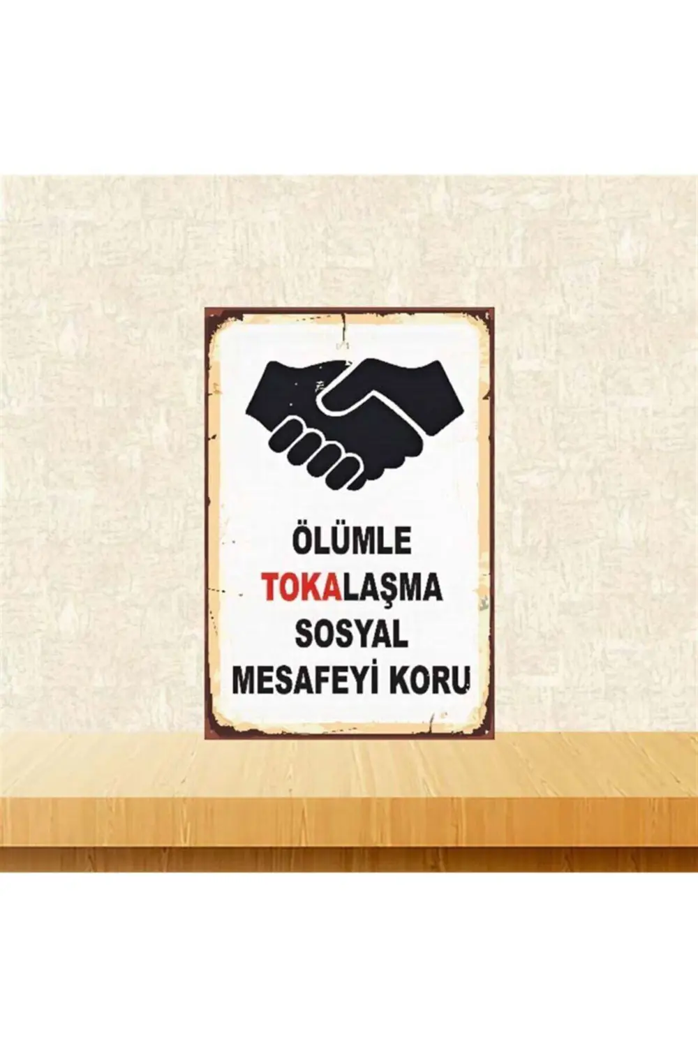 Tokalaşma Retro Ahşap Poster Tkfx3984 20x30 cm