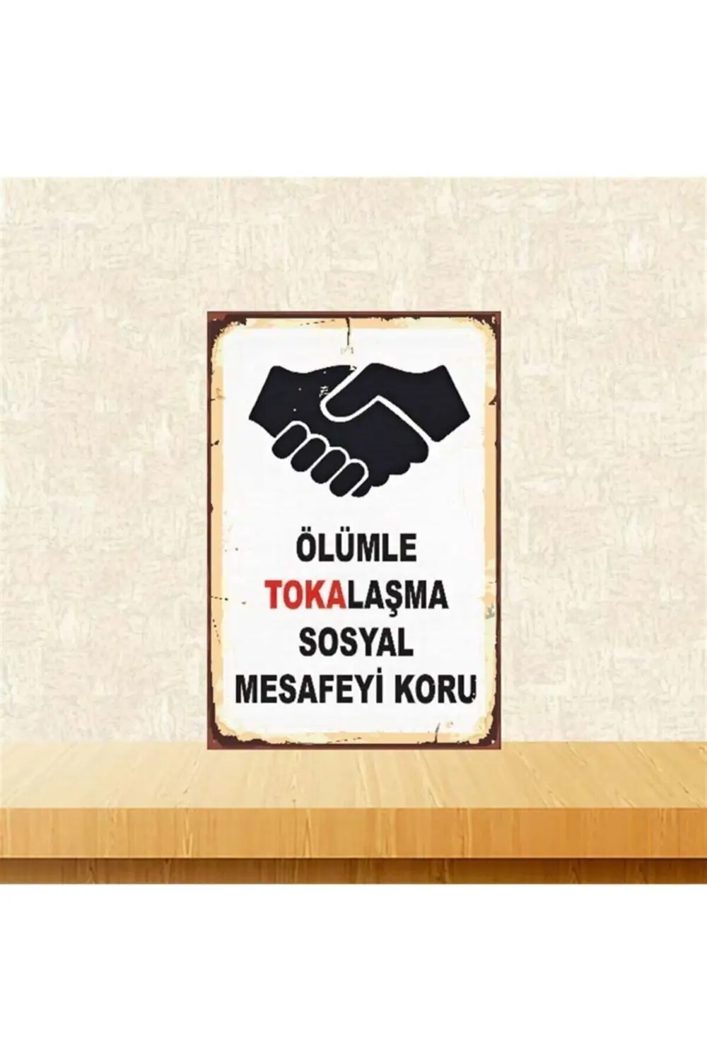 Tokalaşma Retro Ahşap Poster Tkfx3984 20x30 Cm