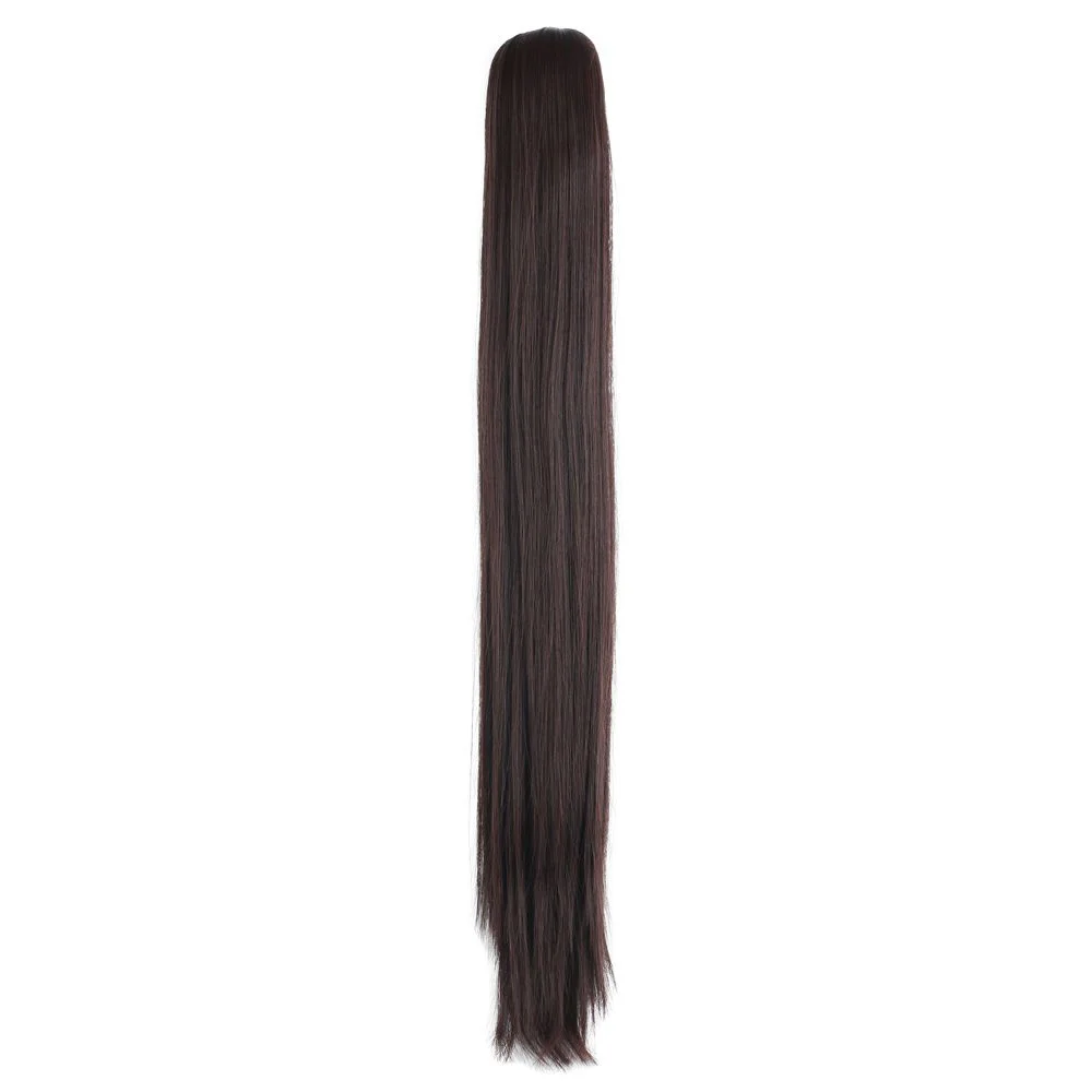 Tokalı Düz At Kuyruğu / Koyu Kahve