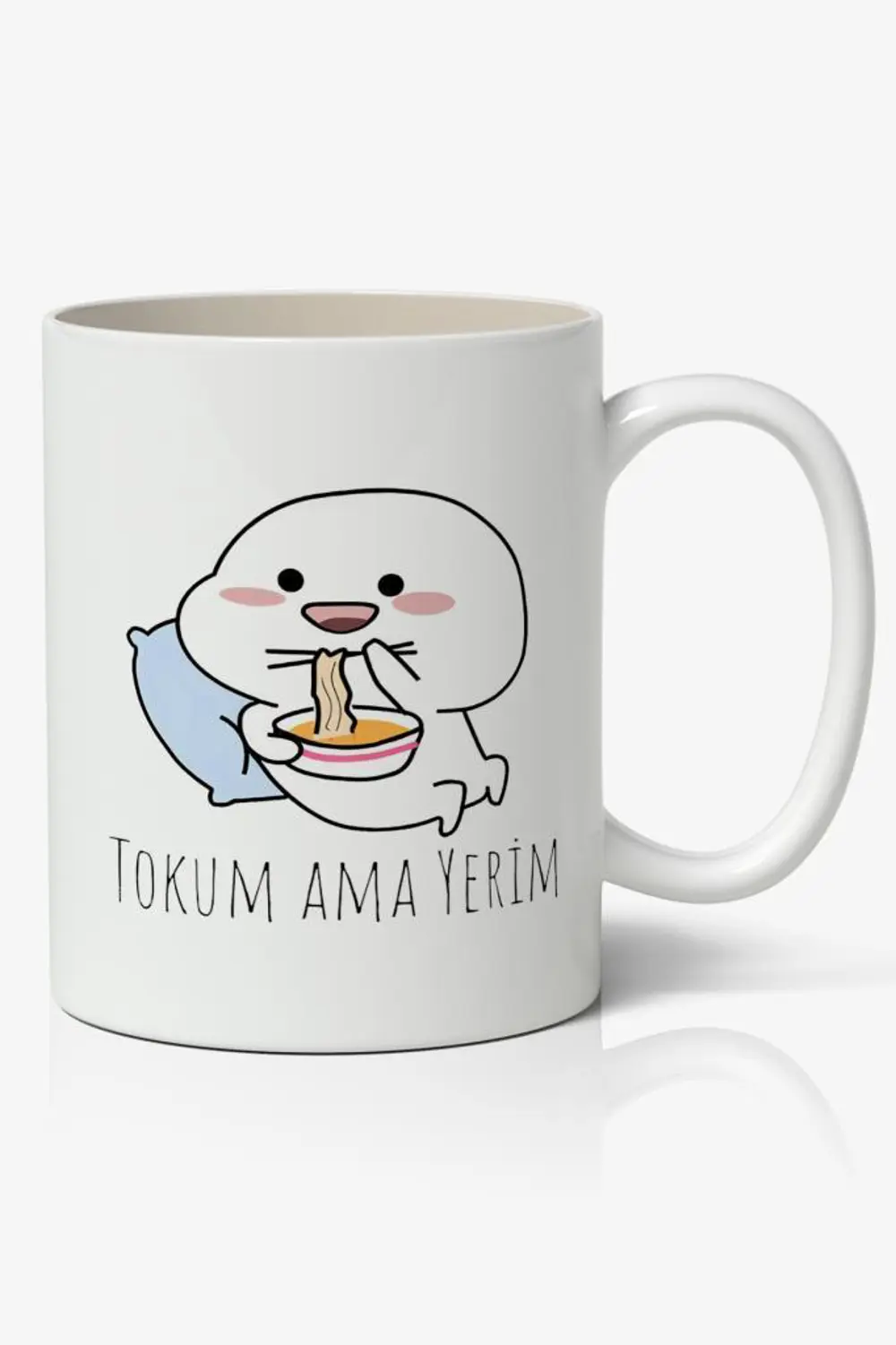 Tokum Ama Yerim Yazılı Baskılı Kupa Bardak - Baskılı Kahve Kupa B
