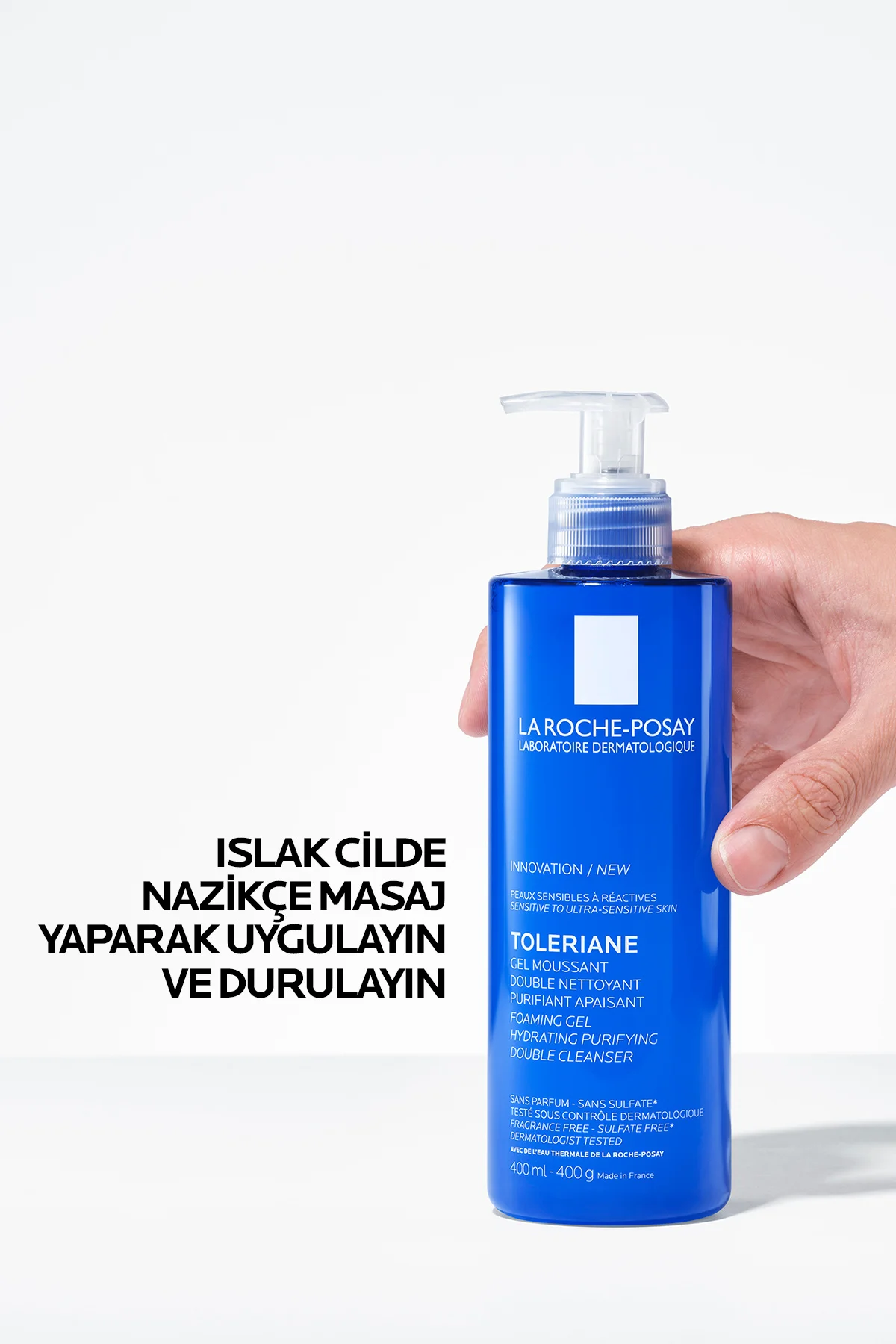 Toleriane Hassas Ciltler Dahil Tüm Cilt Tipleri İçin Nemlendirme Etkili Yüz Temizleme Jeli 400 ml - Görsel 4