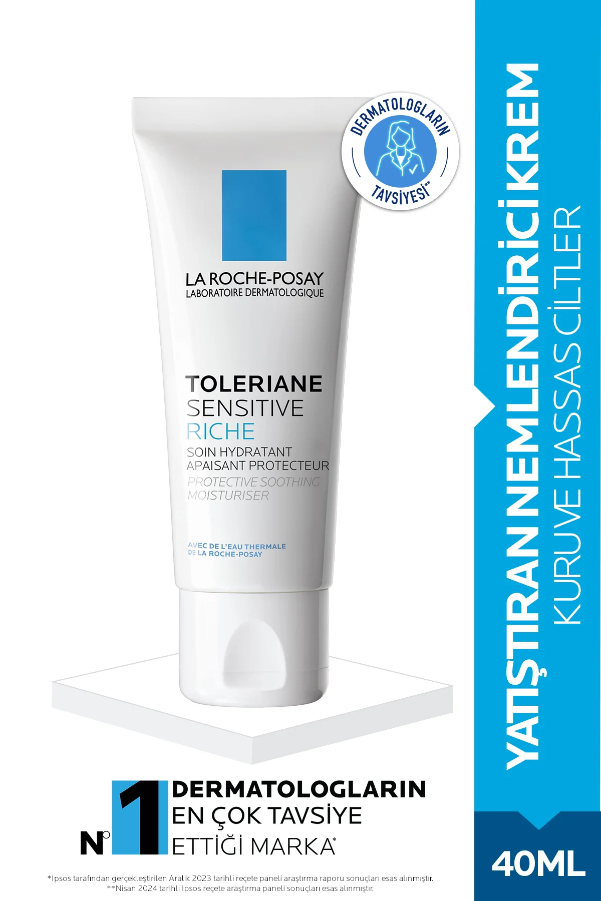 Toleriane Sensitive Riche  Nemlendirici Yüz Kremi 40 ml- Kuru ve 