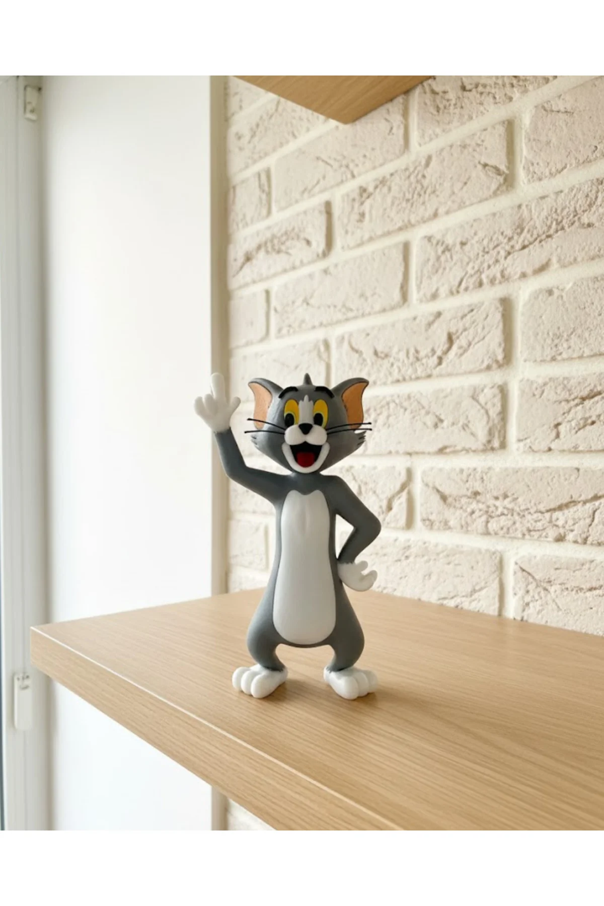 Tom Kedi Biblo 22 cm Hediyelik Dekoratif Ev Ofis Aksesuarı