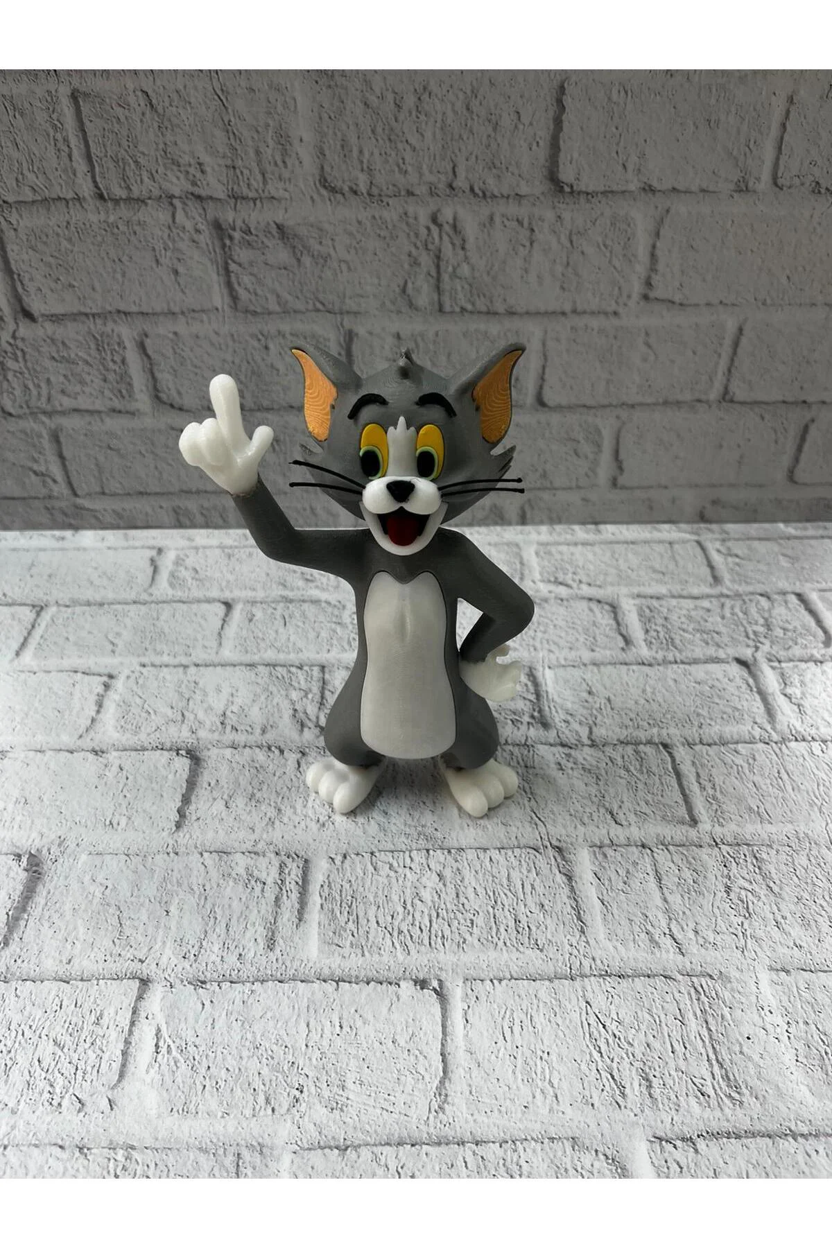 Tom Kedi Biblo 22 cm Hediyelik Dekoratif Ev Ofis Aksesuarı - Lisi