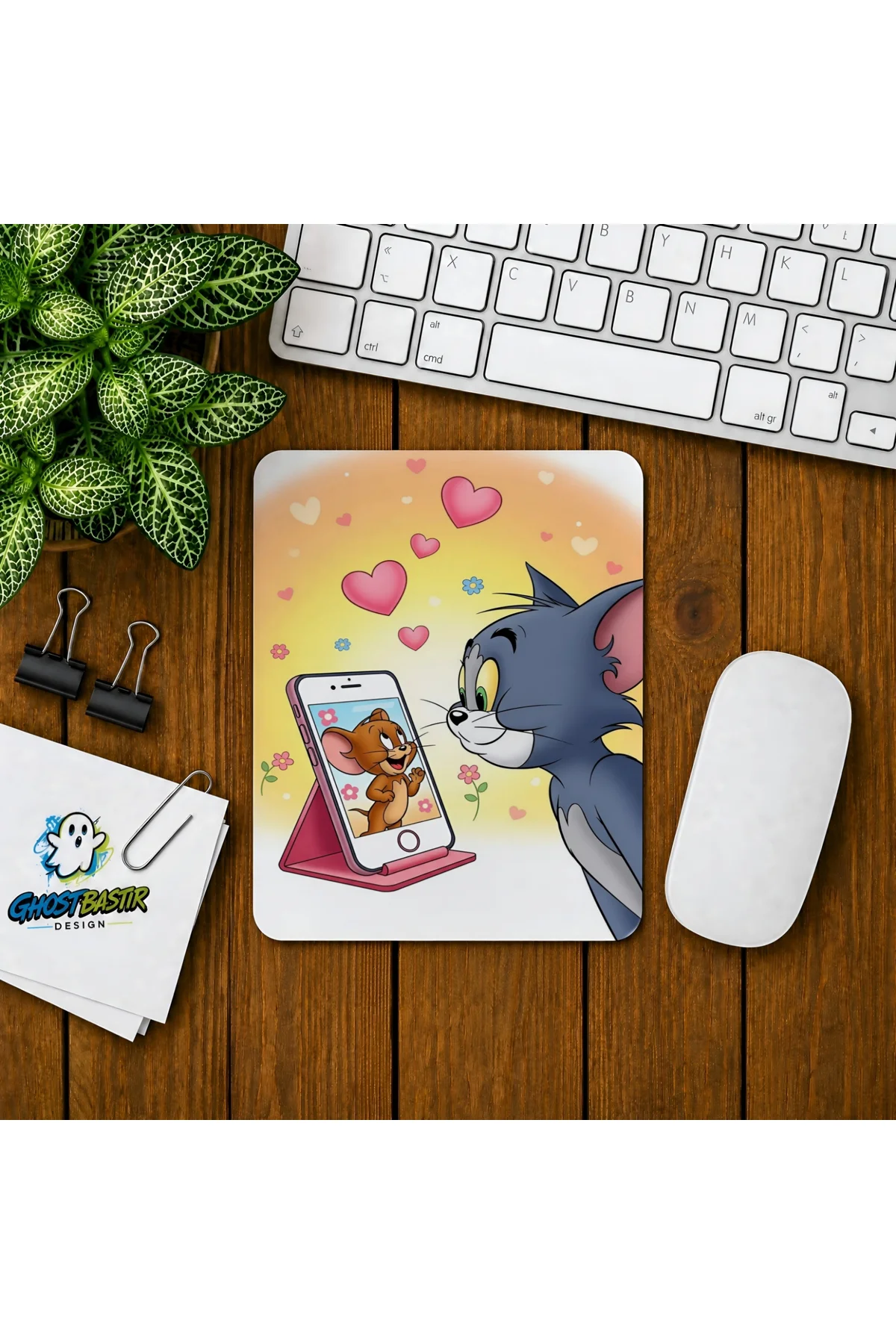 Tom ve Jerry Baskılı Oyuncu Mousepad 0324