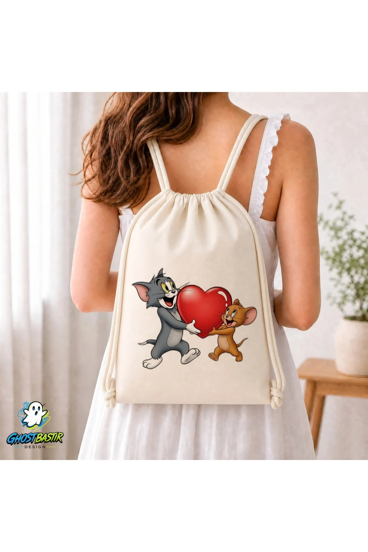 Tom ve Jerry Büzgülü Keten Çanta C345 Fiyatı, Yorumları ve Özellikleri