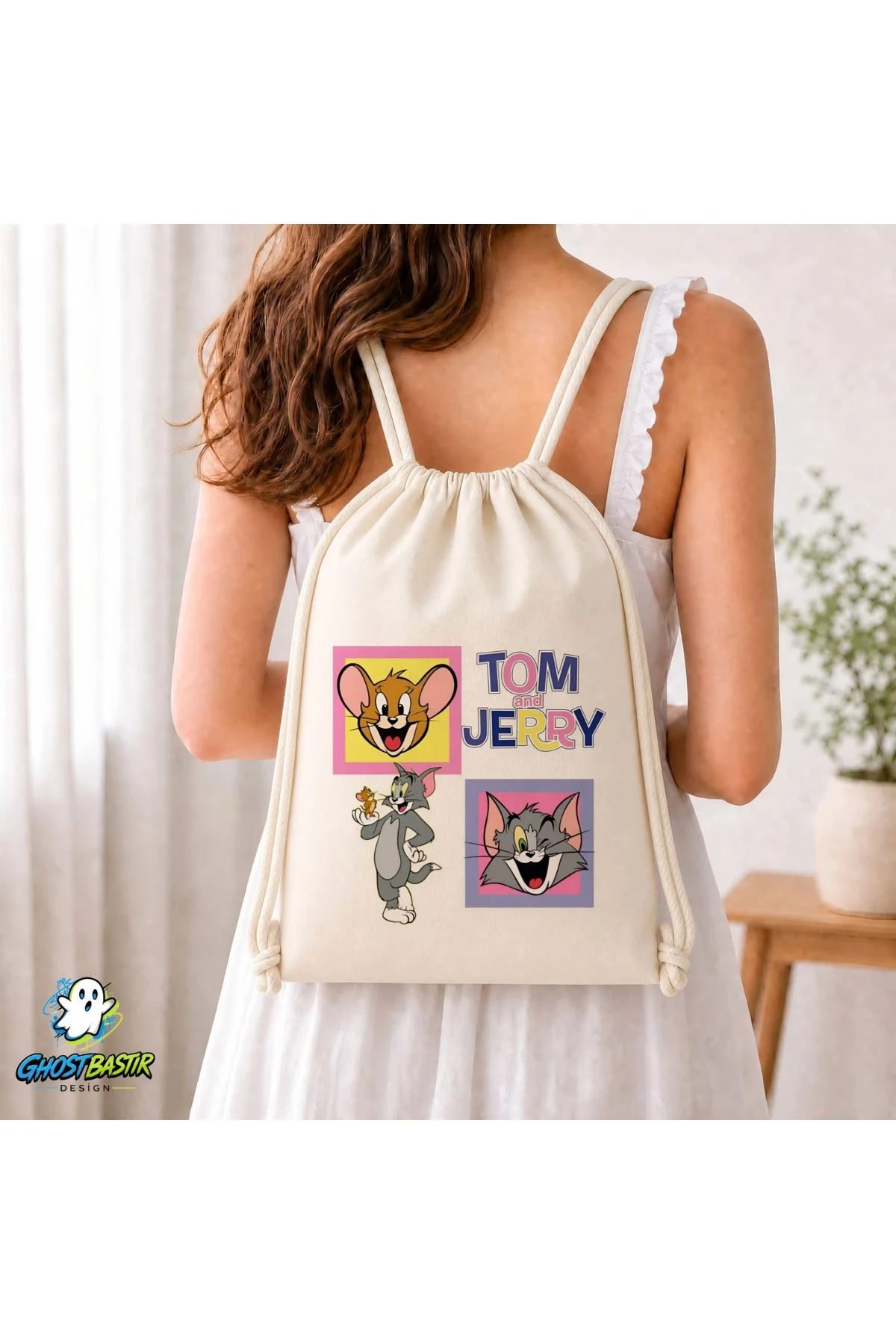 Tom ve Jerry Büzgülü Keten Çanta C343 Fiyatı, Yorumları ve Özellikleri