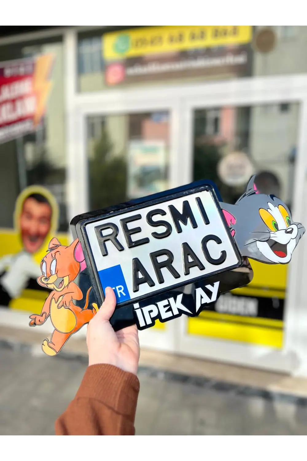 TOM VE JERRY MOTOR PLAKALIK
