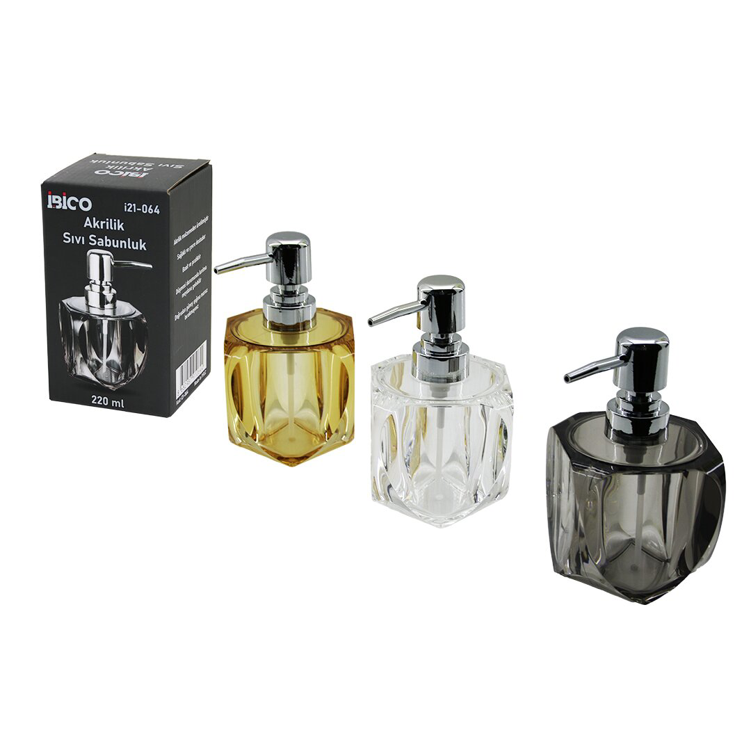 TOMBUL KARE - 4-KALPLİ GÖVDE  ŞEFFAF - RENKLİ   AKRİLİK - MİKA KR