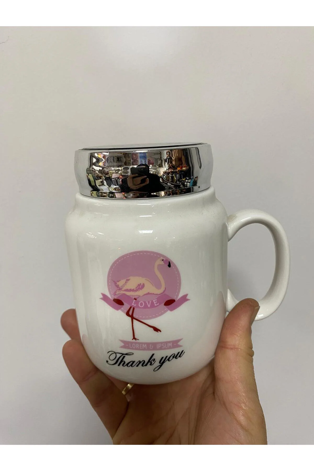 Tombul Termos Kupa Bardak (FİLAMİNGO) 550 ml