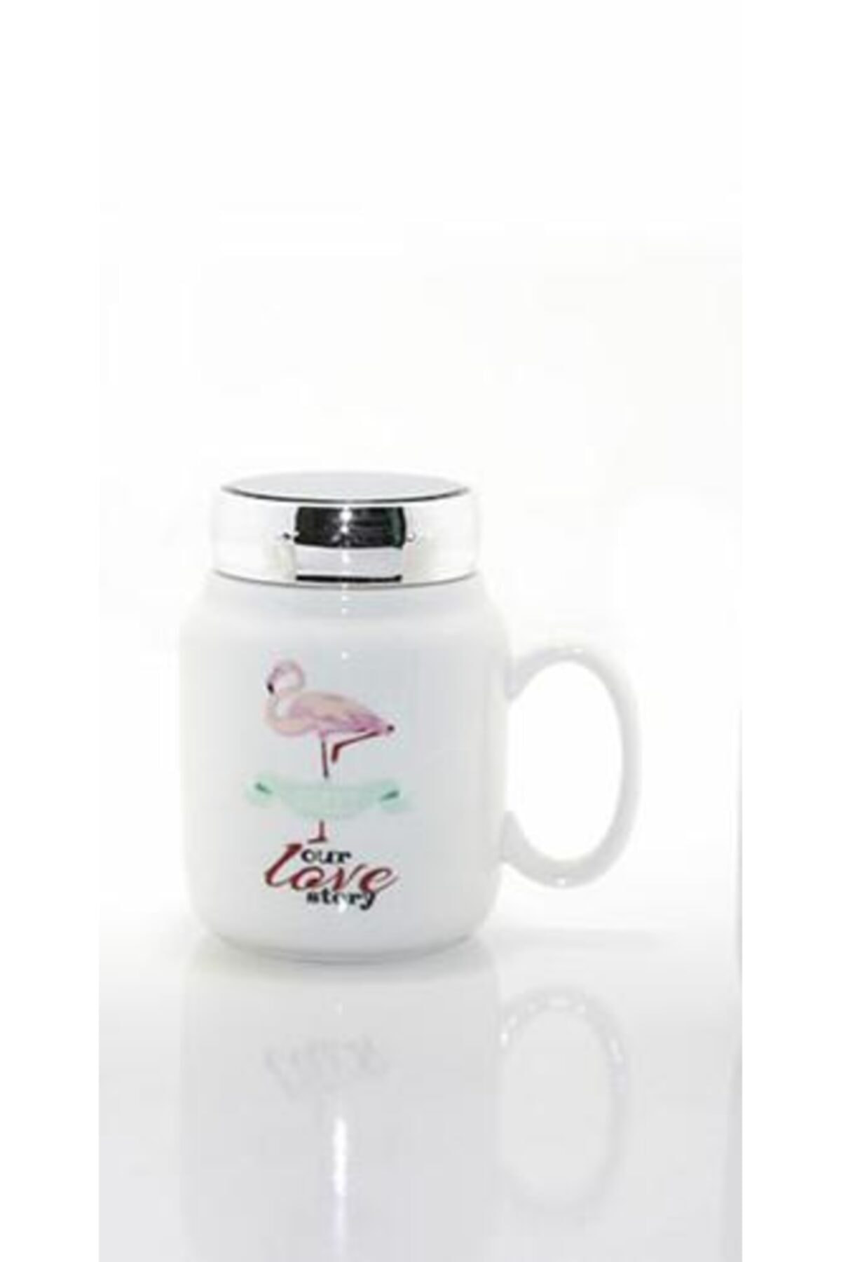 Elif Aksesuar Tombul Termos Kupa Bardak (Filamingo) 550 Ml