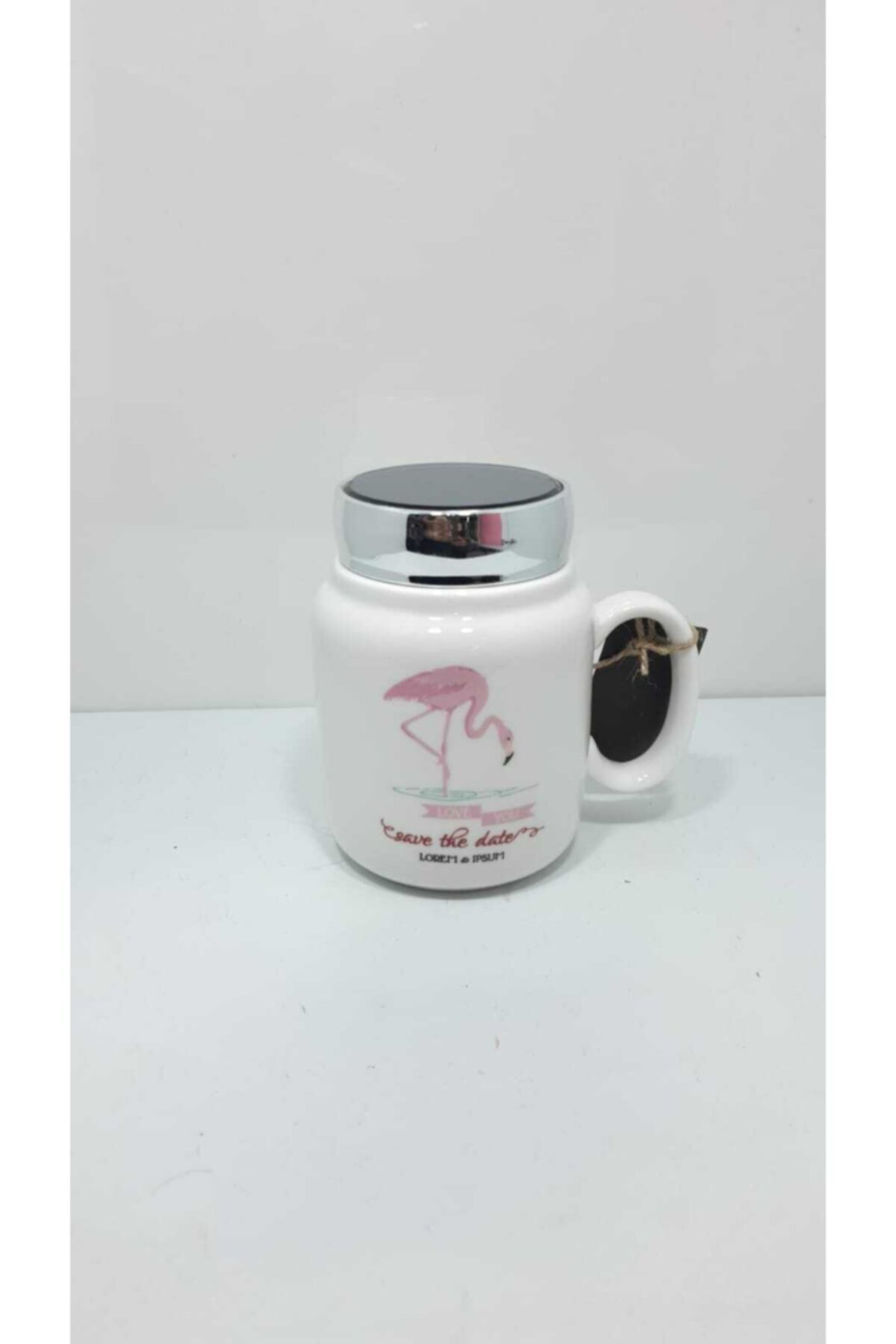 Elif Aksesuar Tombul Termos Kupa Bardak (Filamingo) 550 Ml