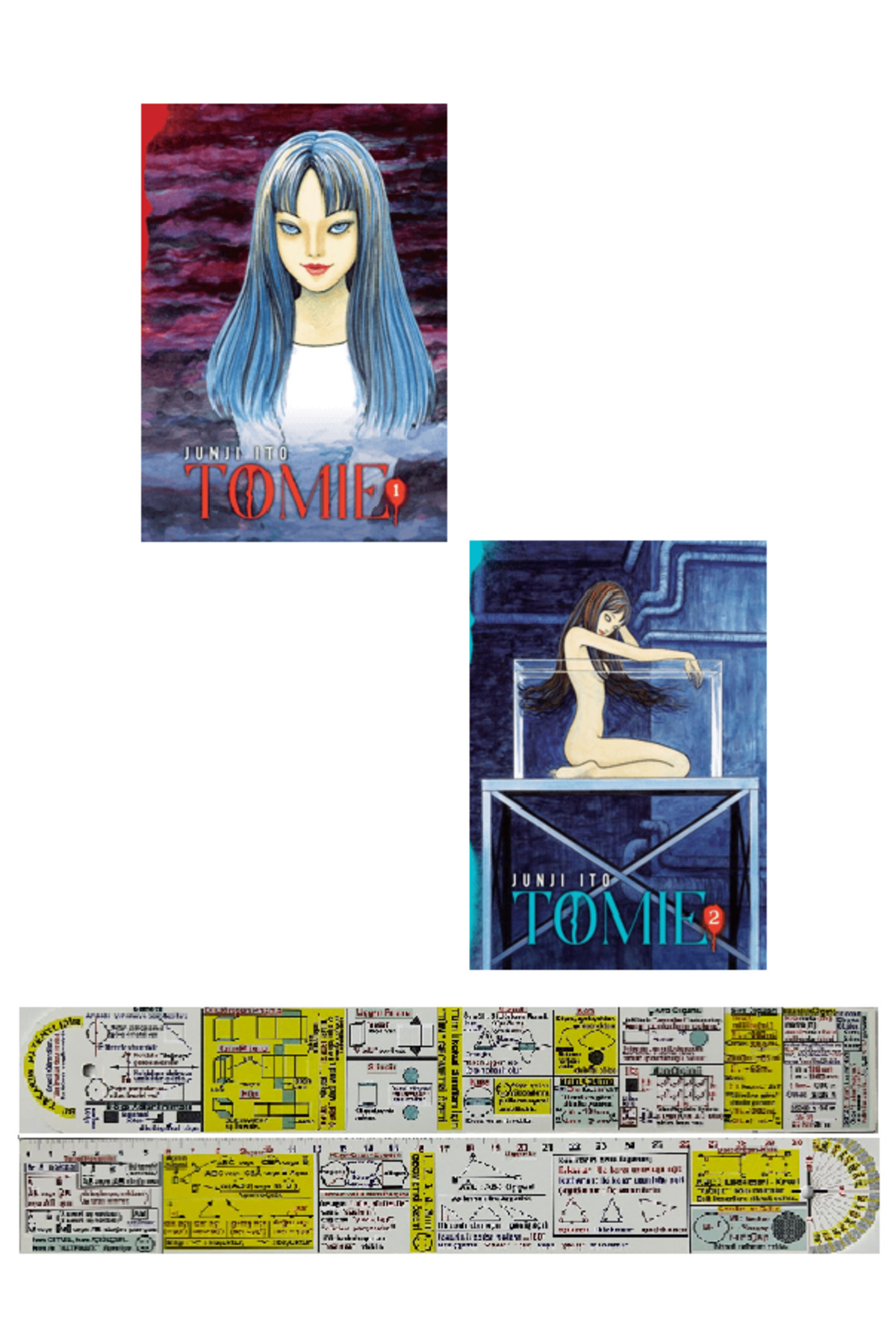 Tomie 1-2. Ciltler Manga Seti Junji İto + Mat. Öğreten Cetvel