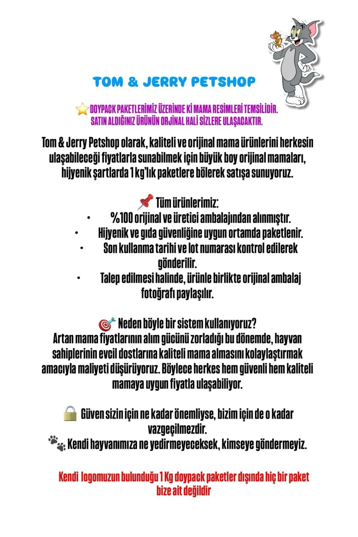 TOM&JERRYPETSHOP - Mystic Kısırlaştırılmış Kedi Maması 1 Kg