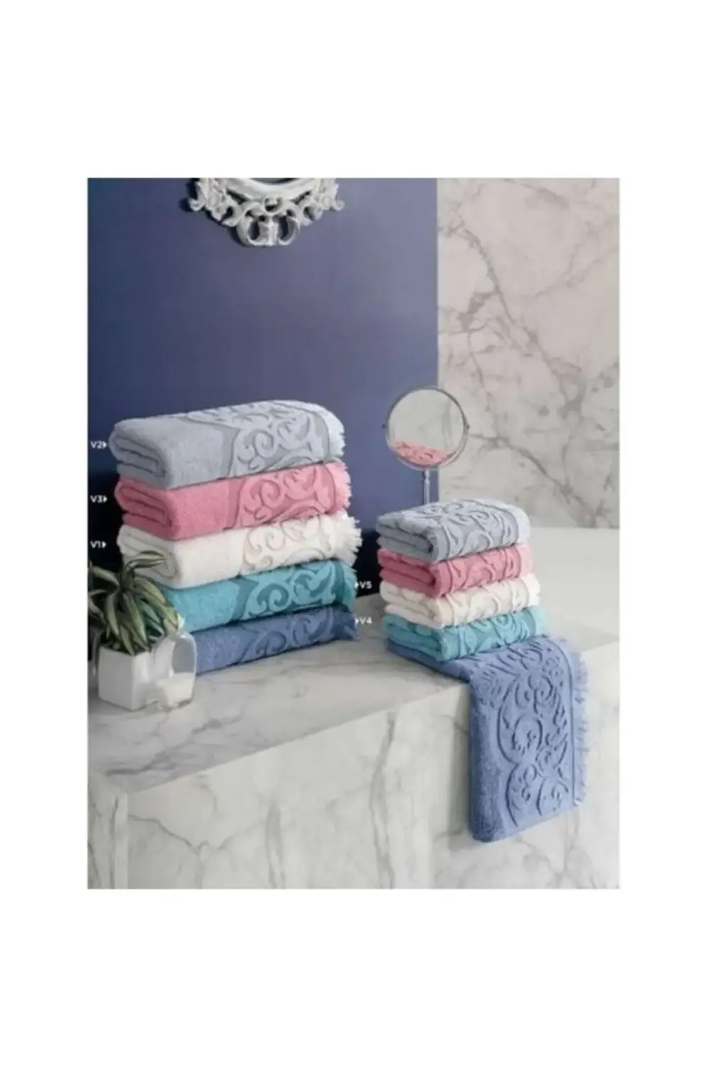 Tomris 50x90 Havlu V1 Krem