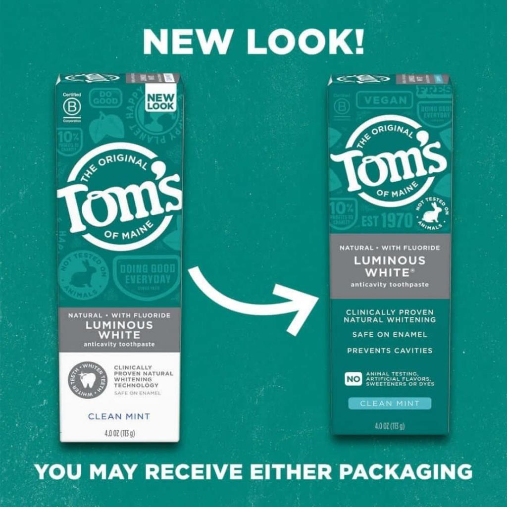Tom's of Maine Luminous White Florürlü Anti-Çürük Diş Macunu Temi Tom's of Maine Luminous White Florürlü Anti-Çürük Diş Macunu Temi