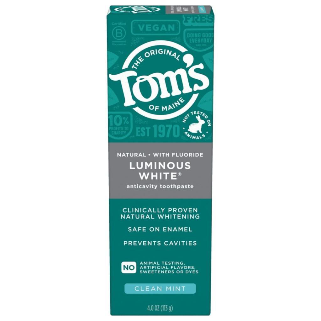 Tom's of Maine Luminous White Florürlü Anti-Çürük Diş Macunu Temi Tom's of Maine Luminous White Florürlü Anti-Çürük Diş Macunu Temi